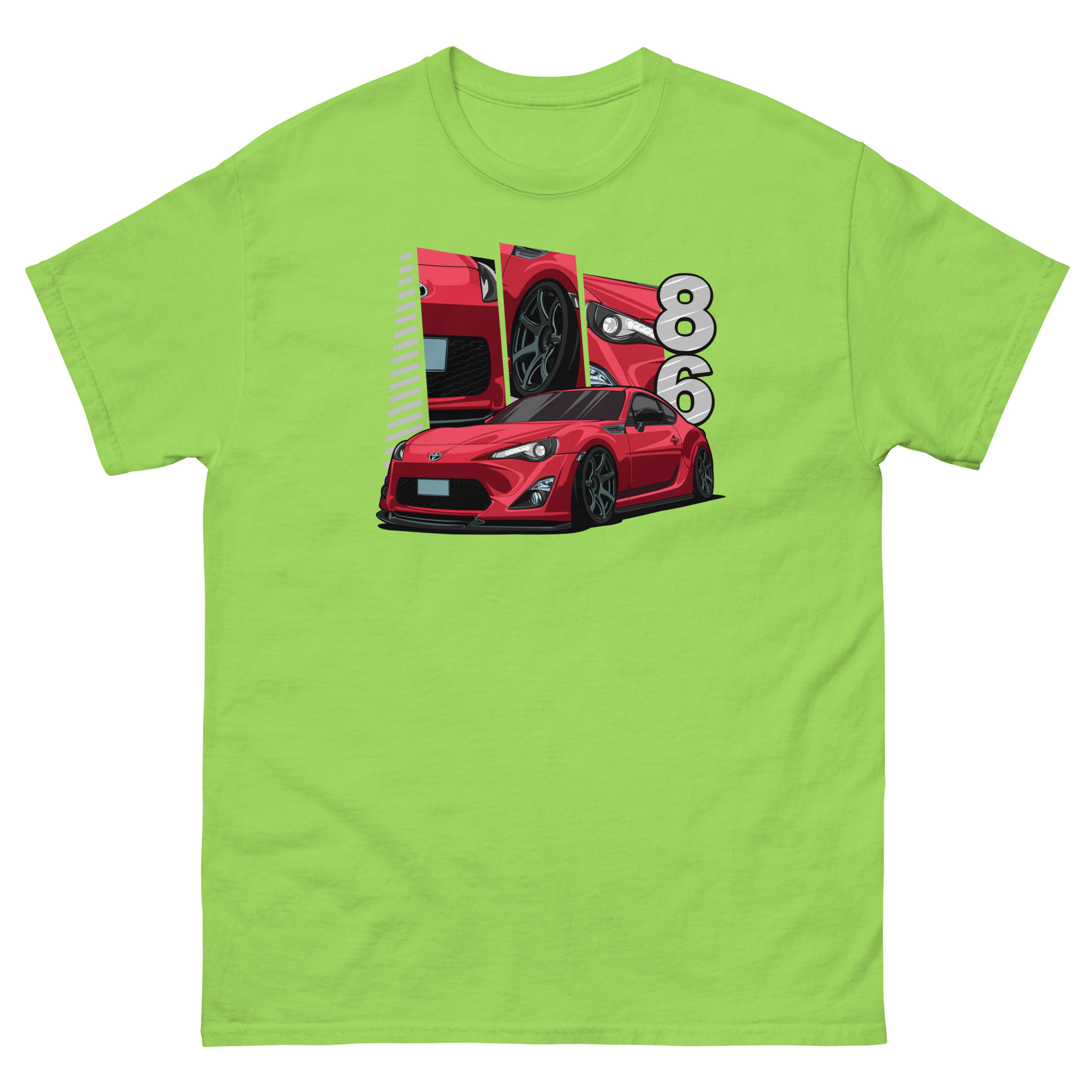 Red JDM GT86 Unisex Classic Tee - Image 31