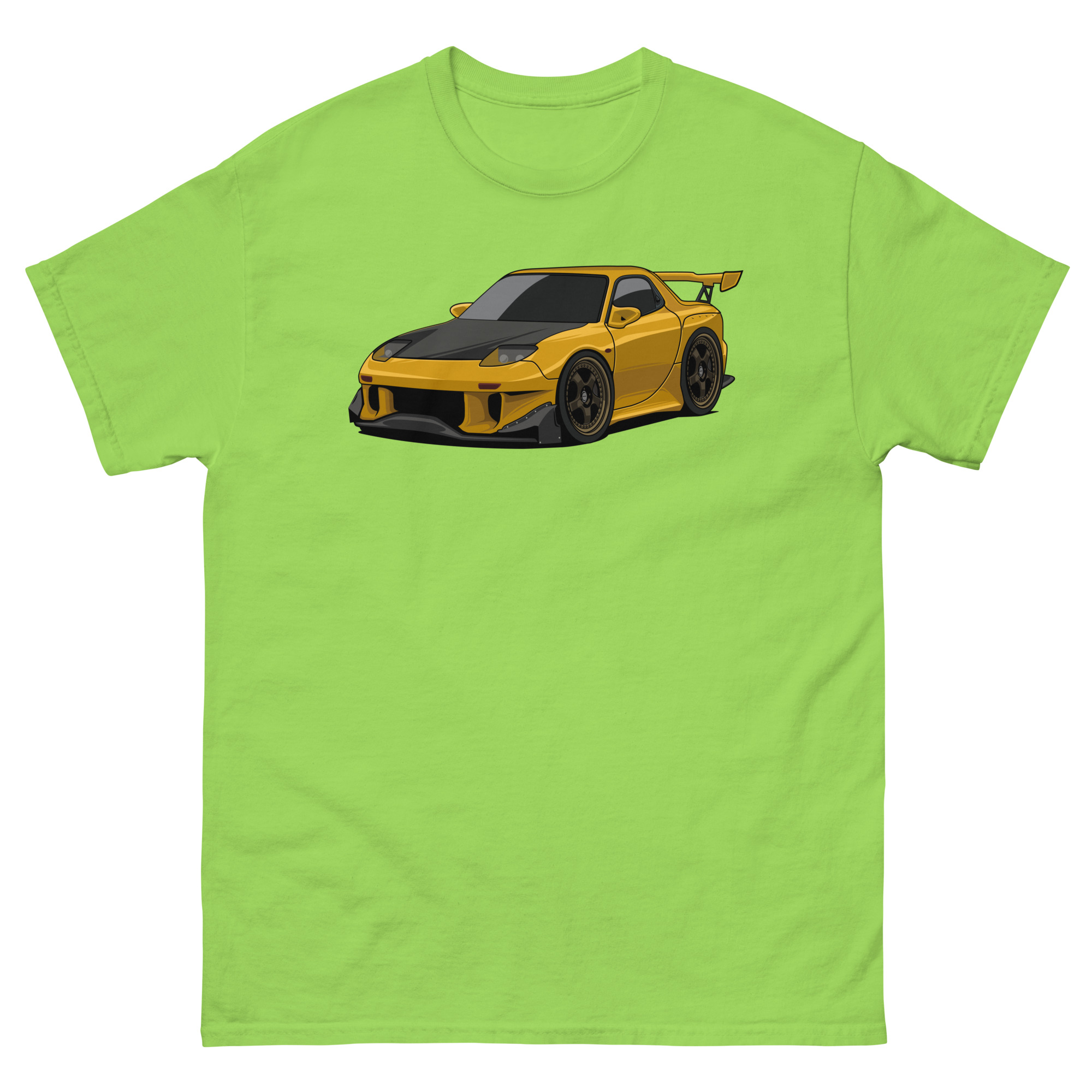 Yellow RX-7 Unisex Classic Tee - Image 31