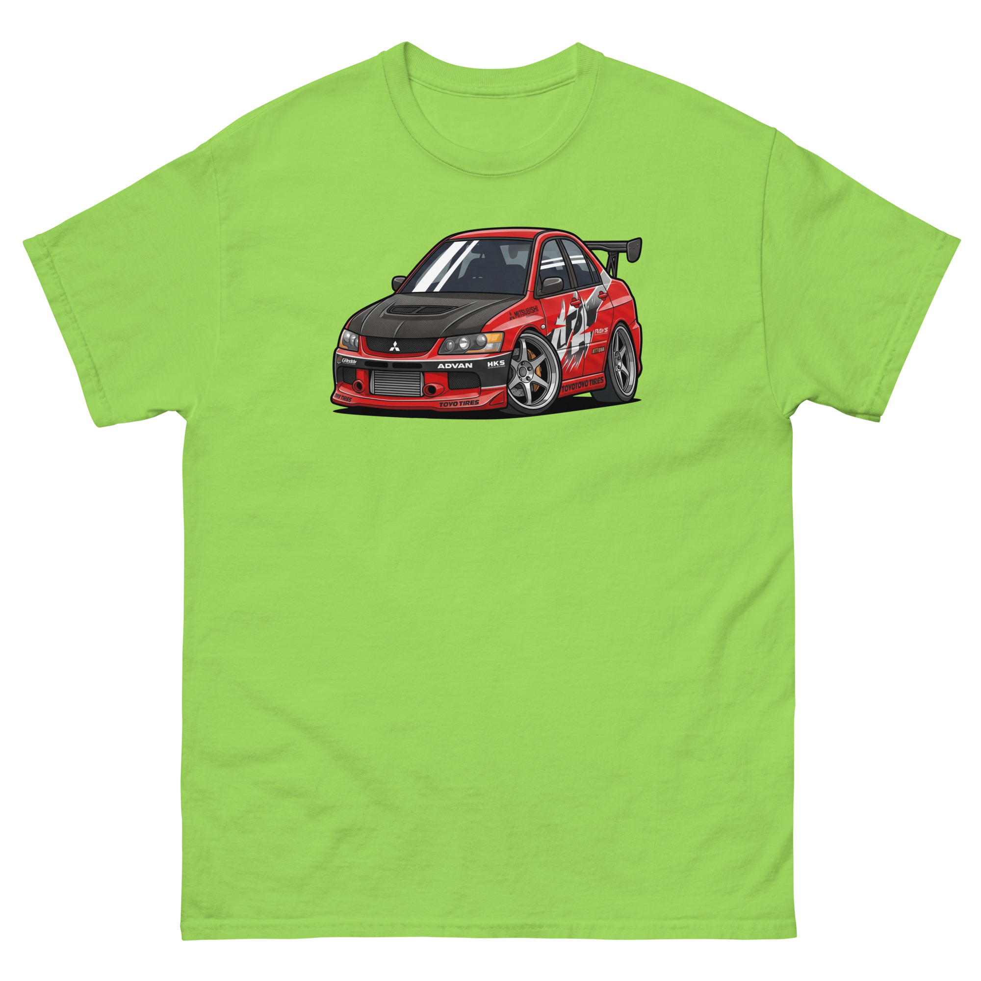 2006 Evo IX Chibi Style Unisex Classic Tee - Image 16