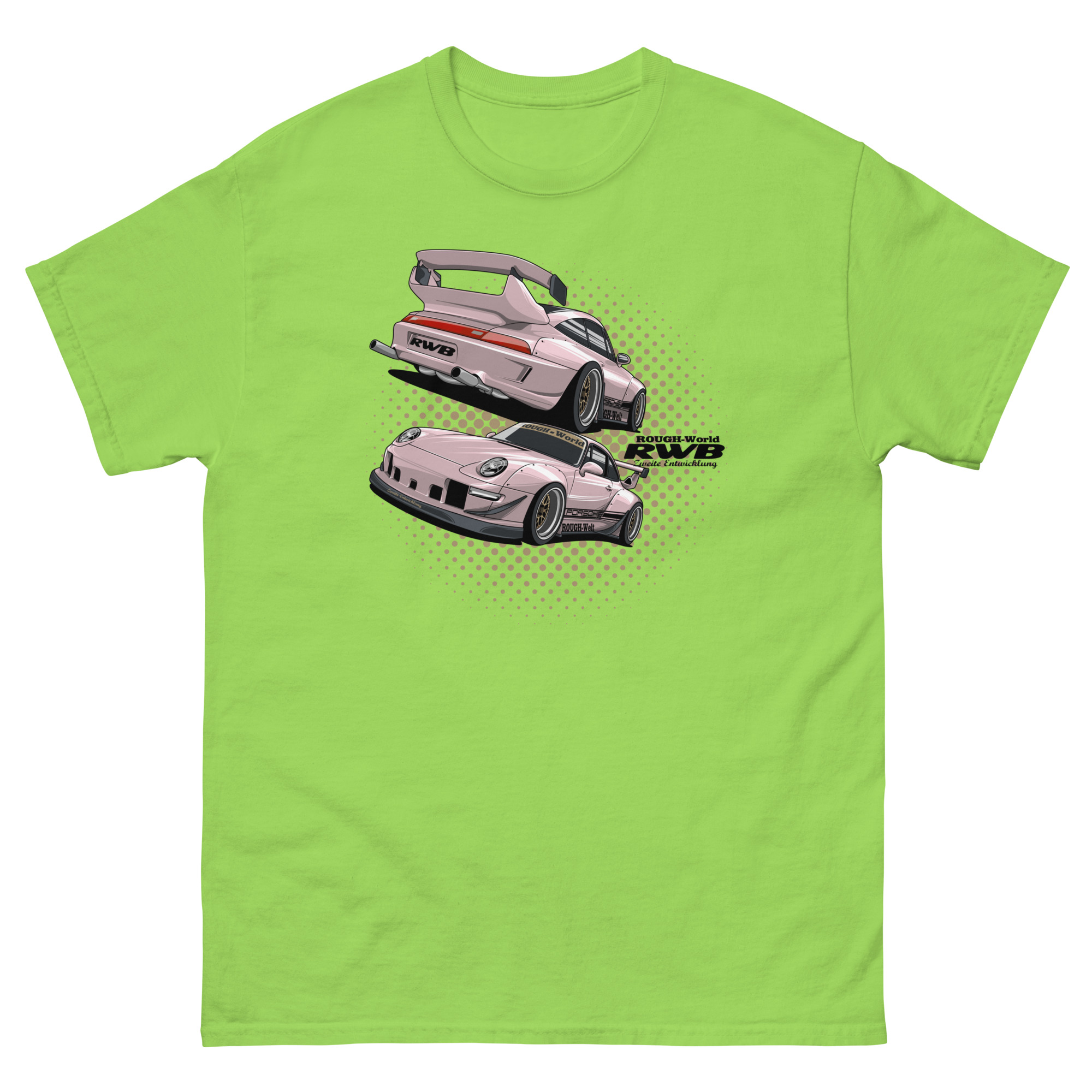 JDM Pink RWB Unisex Classic Tee - Image 16