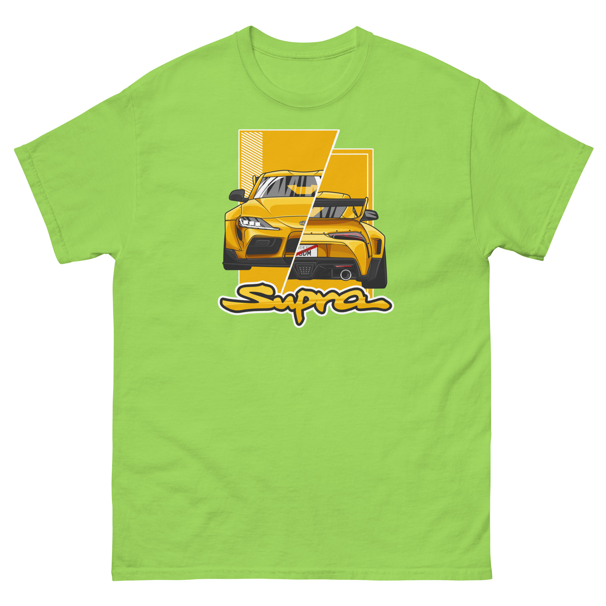 JDM Supra MK5 Yellow Unisex Classic Tee - Image 16