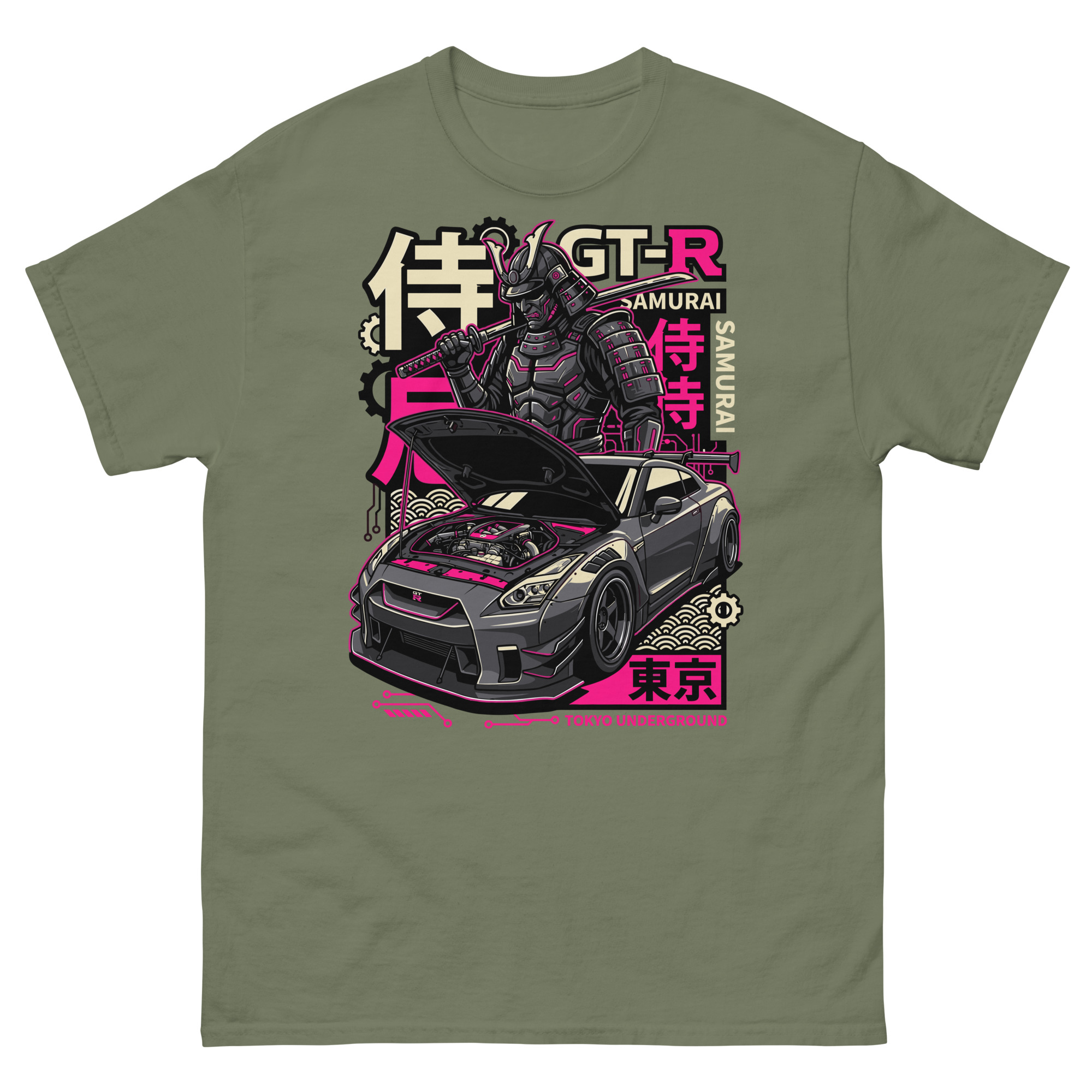 Samurai GT-R R35 Unisex Classic Tee - Image 8