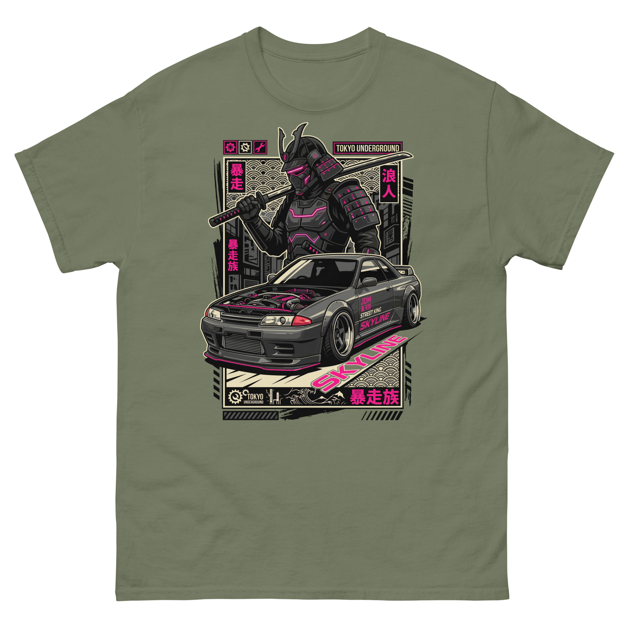 Samurai Skyline R32 Unisex Classic Tee - Image 8