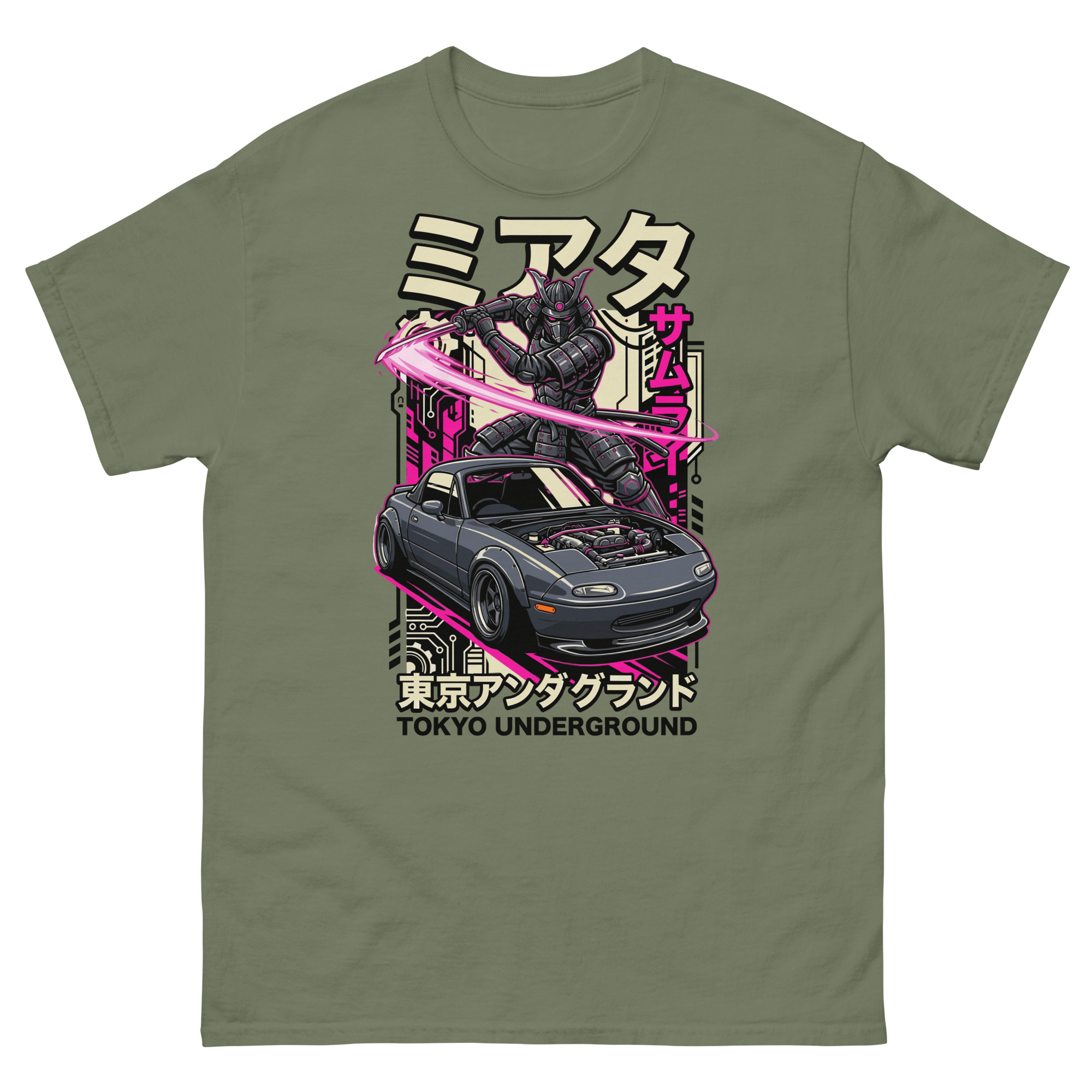Samurai NA Miata Unisex Classic Tee - Image 8