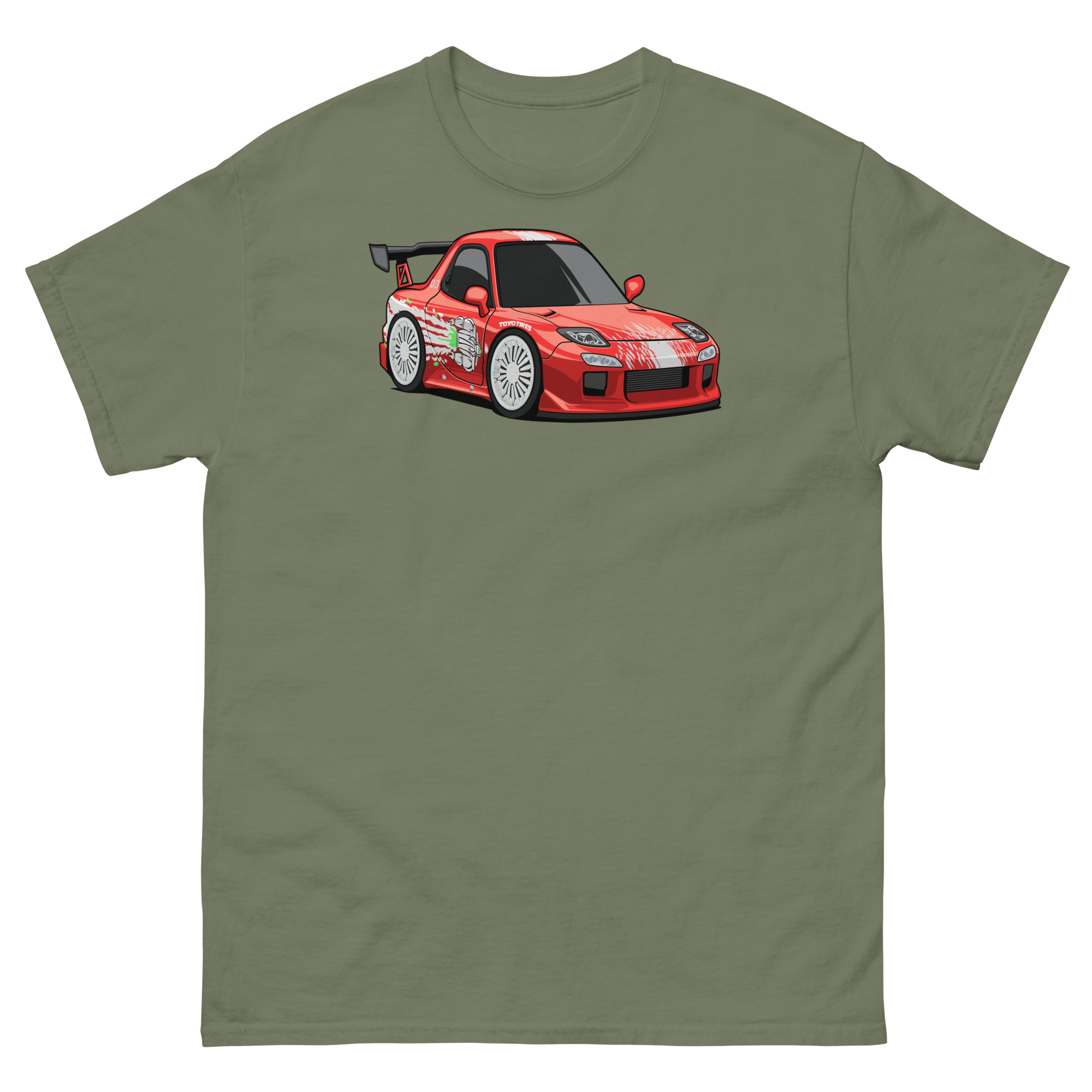 RX-7 Chibi Style Unisex Classic Tee - Image 8