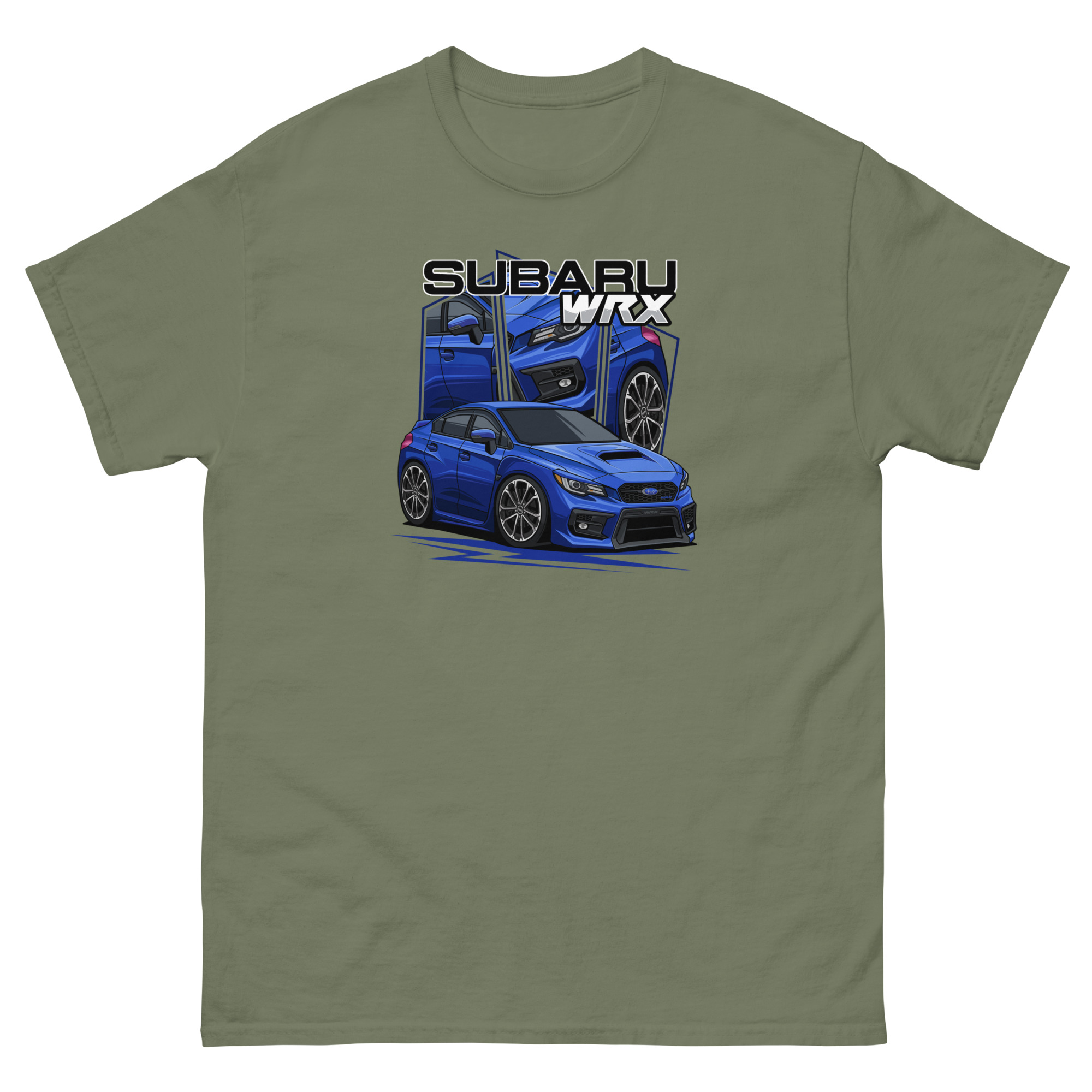 JDM Blue WRX Unisex Classic Tee - Image 8