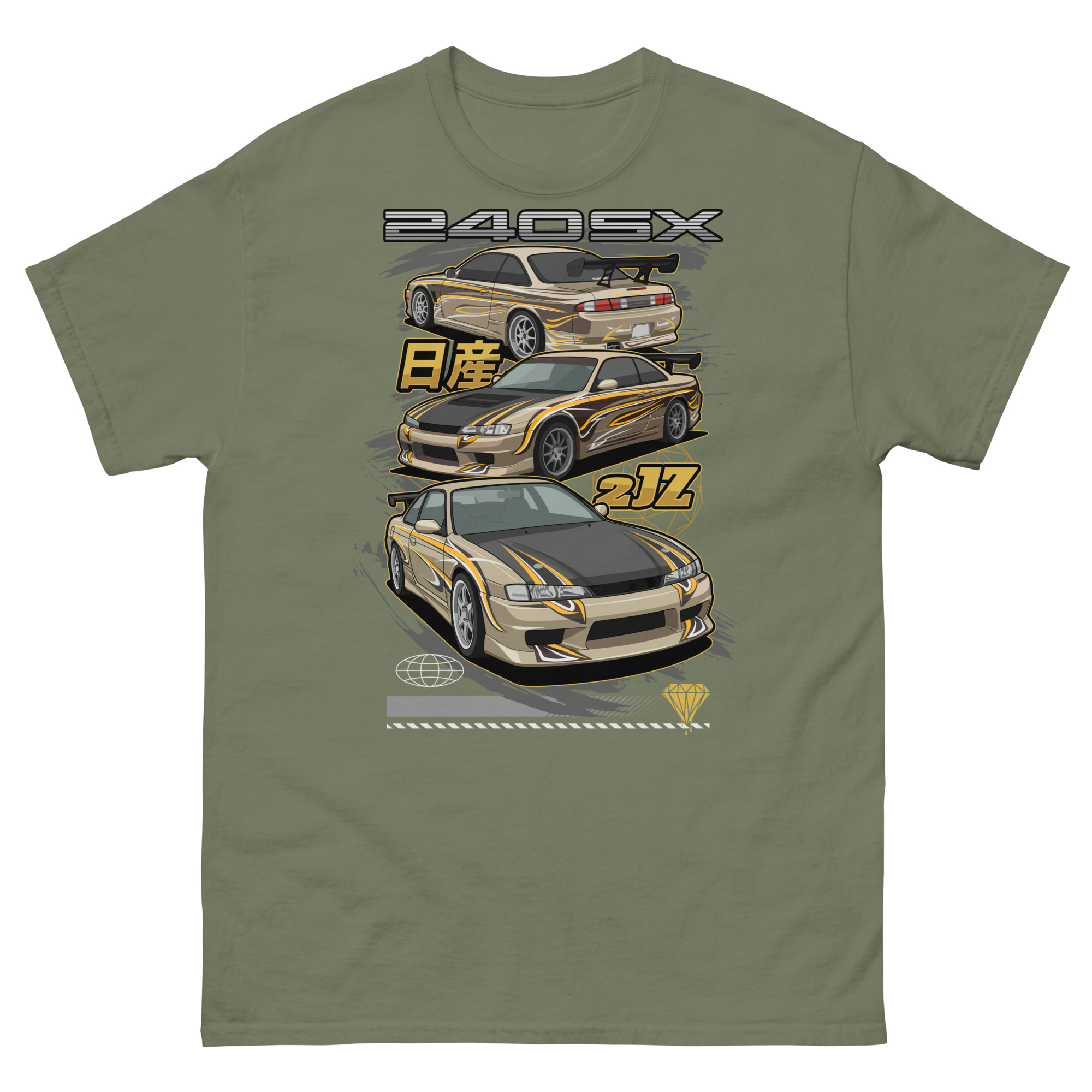 JDM Silvia S14 Unisex Classic Tee - Image 8