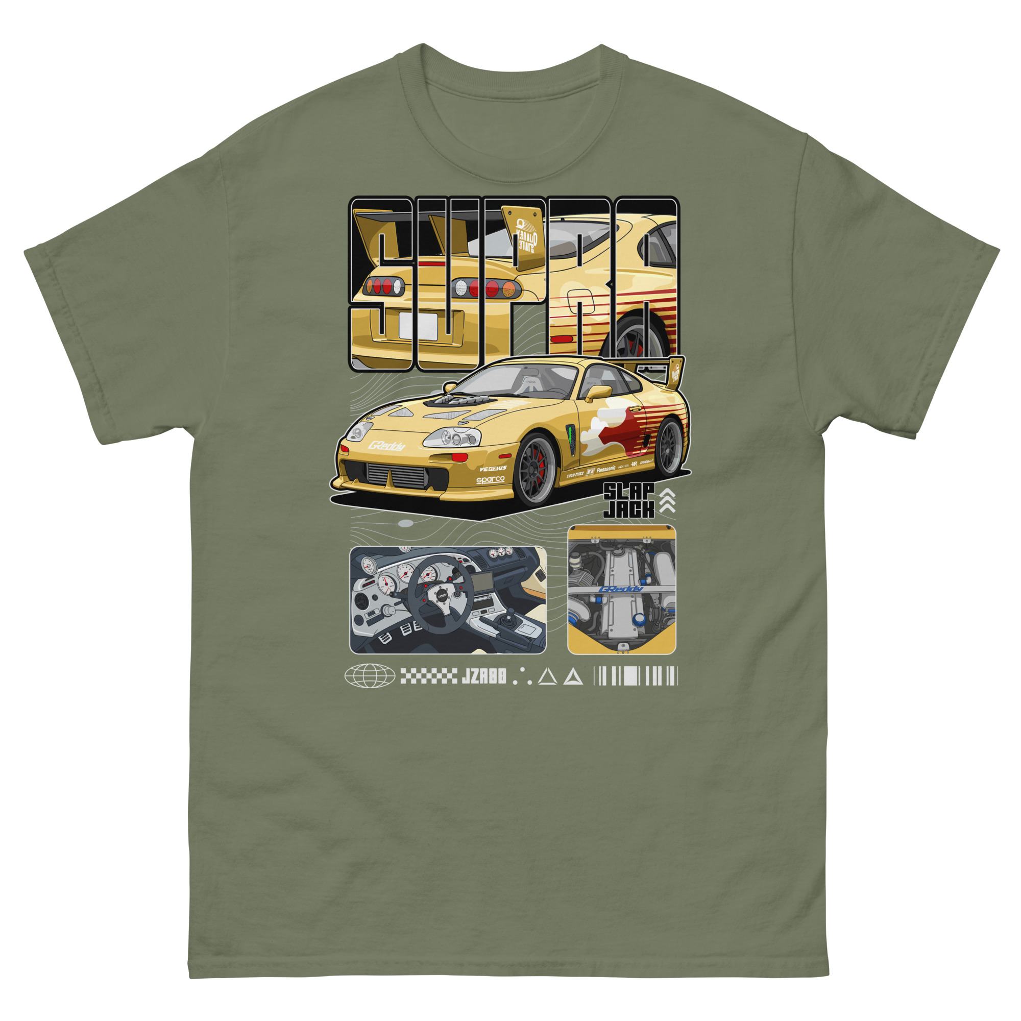 Slap Jack's Supra MK4 Unisex Classic Tee - Image 8