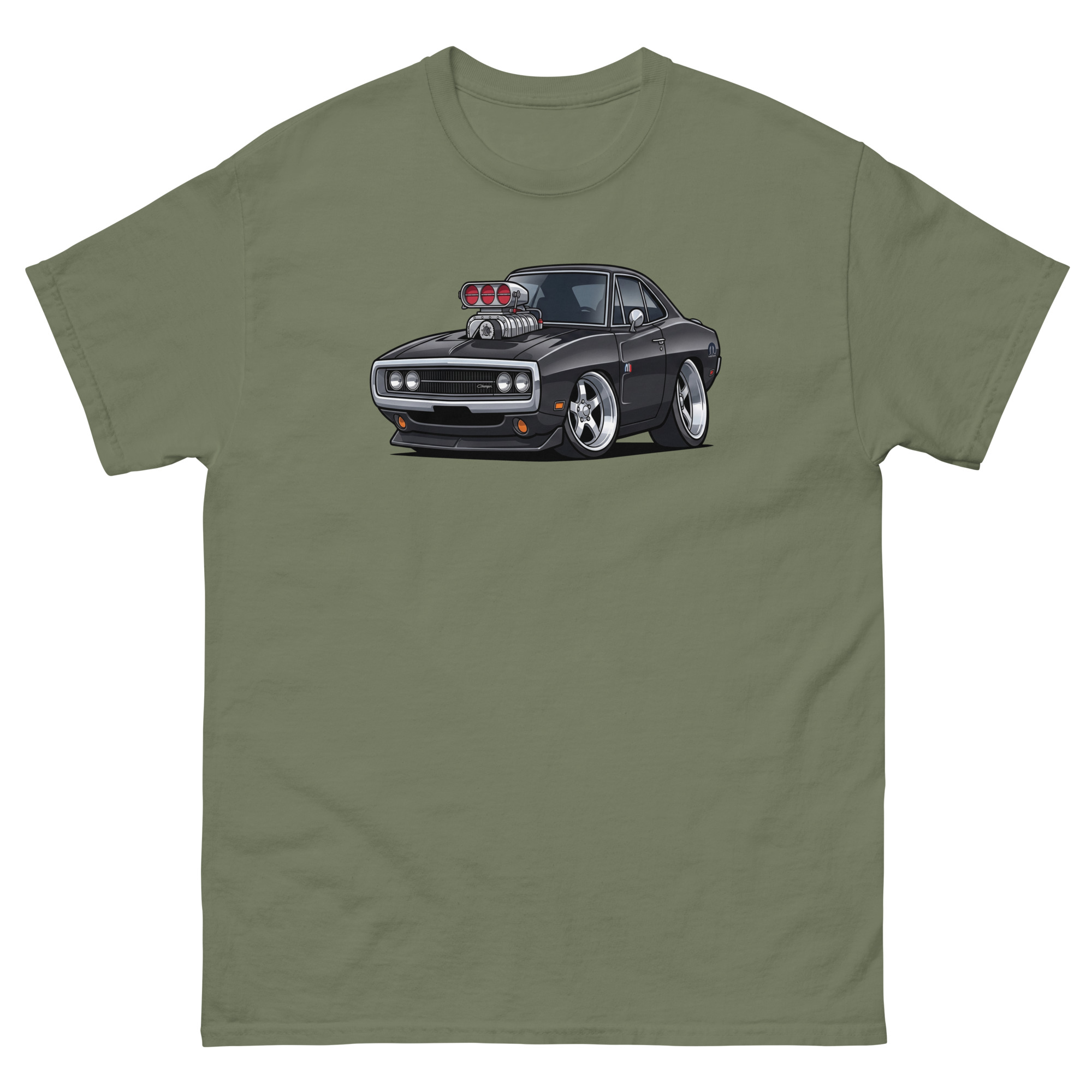 '70 Charger R/T Chibi Style Unisex Classic Tee - Image 15