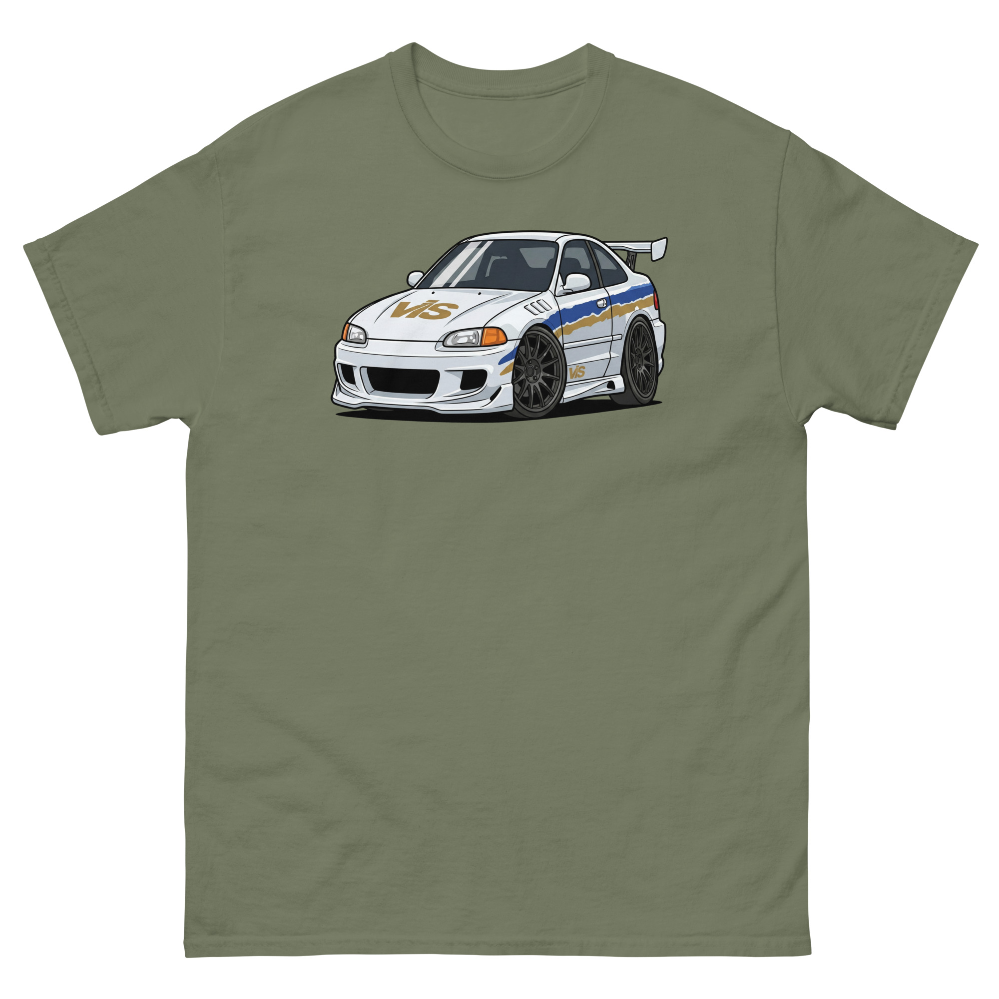 1993 Civic Coupe Chibi Style Unisex Classic Tee - Image 15
