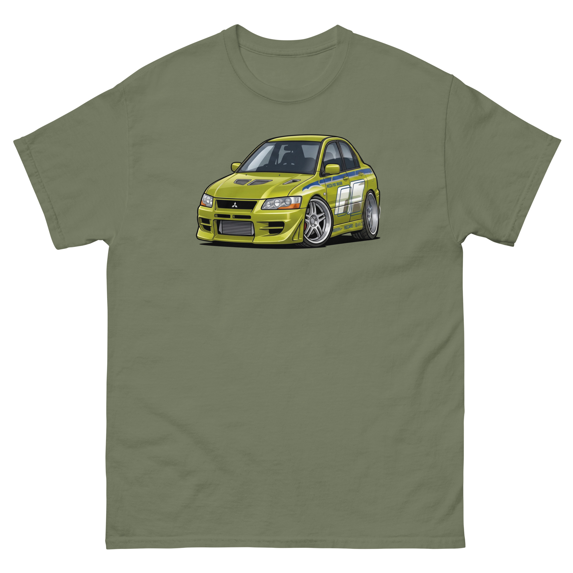 Brian's 2002 Evo VII Chibi Style Unisex Classic Tee - Image 15