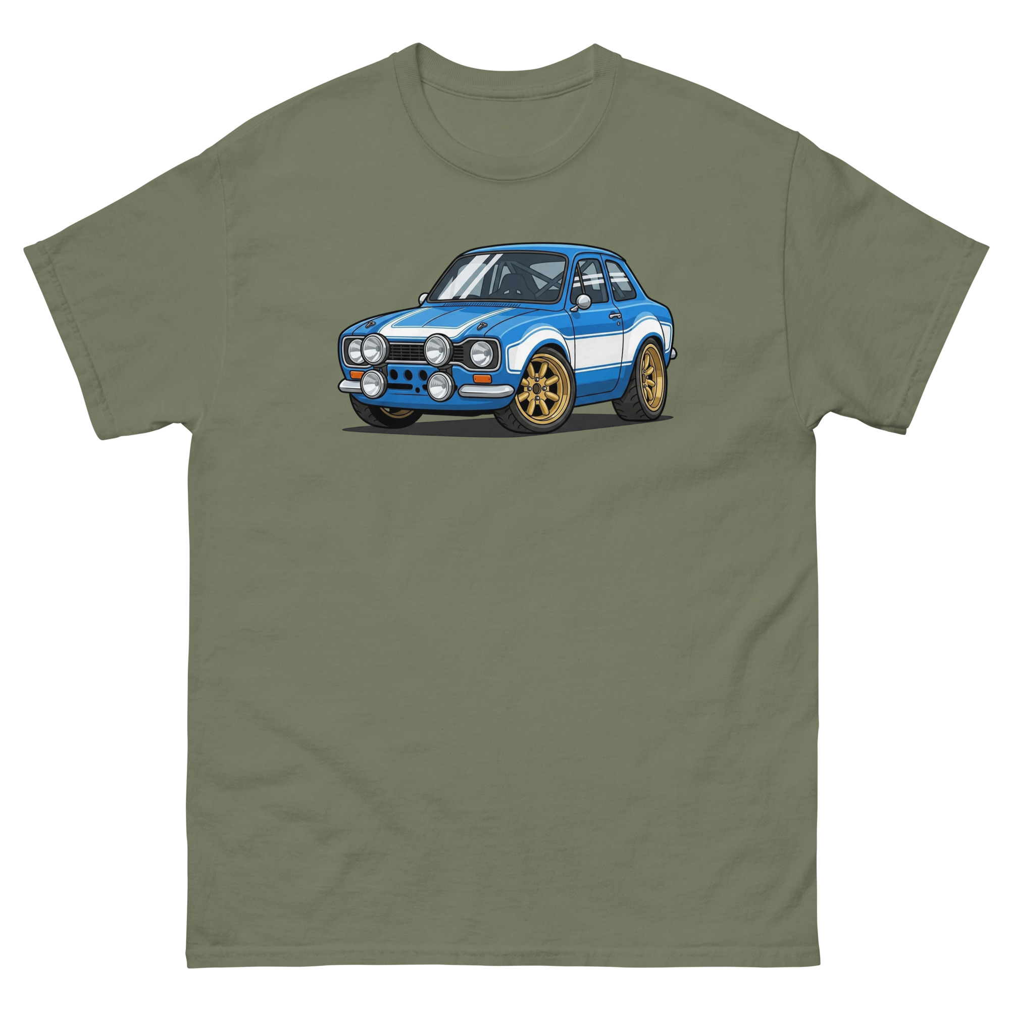 1970 Escort MK1 Chibi Style Unisex Classic Tee - Image 8