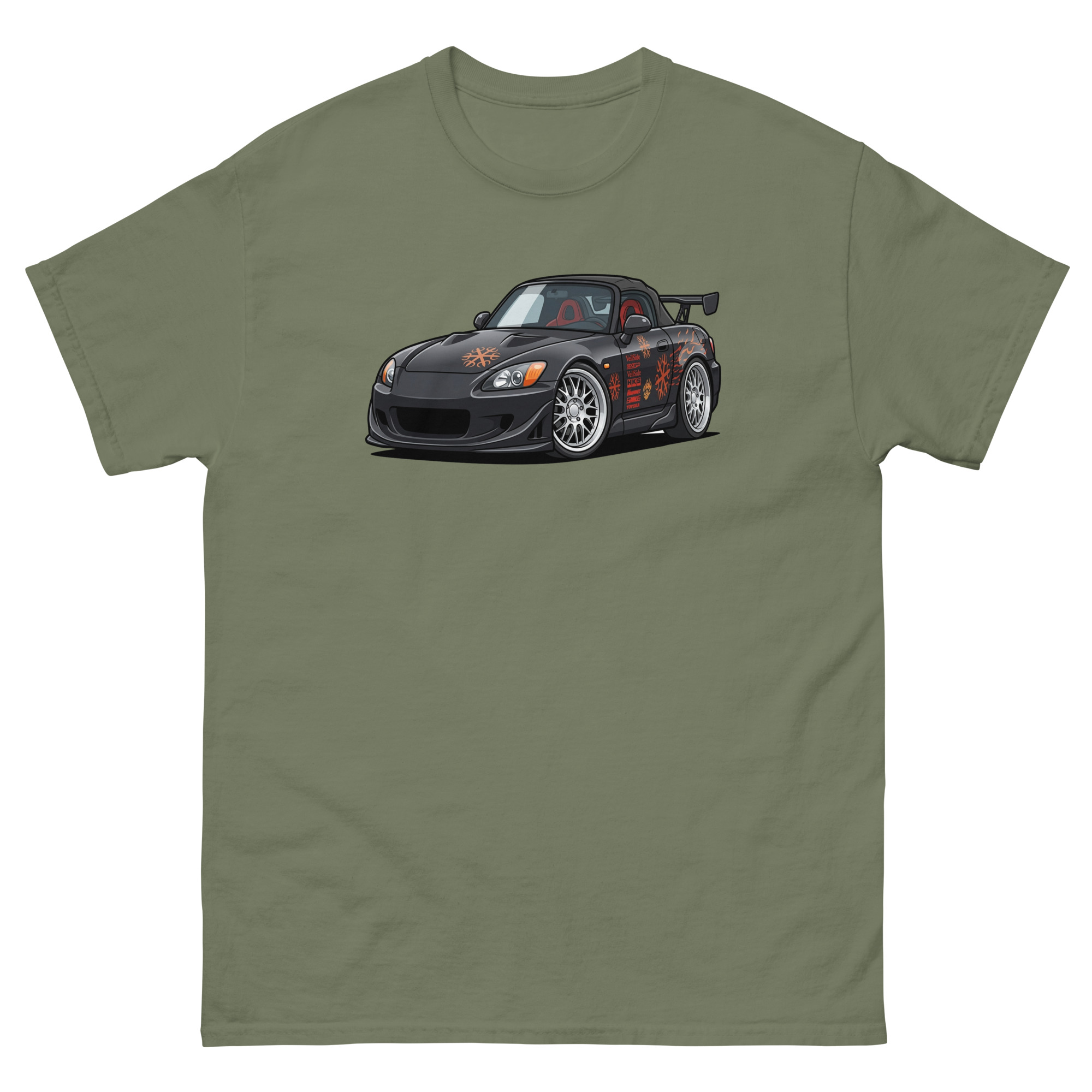2001 S2000 Chibi Style Unisex Classic Tee - Image 8