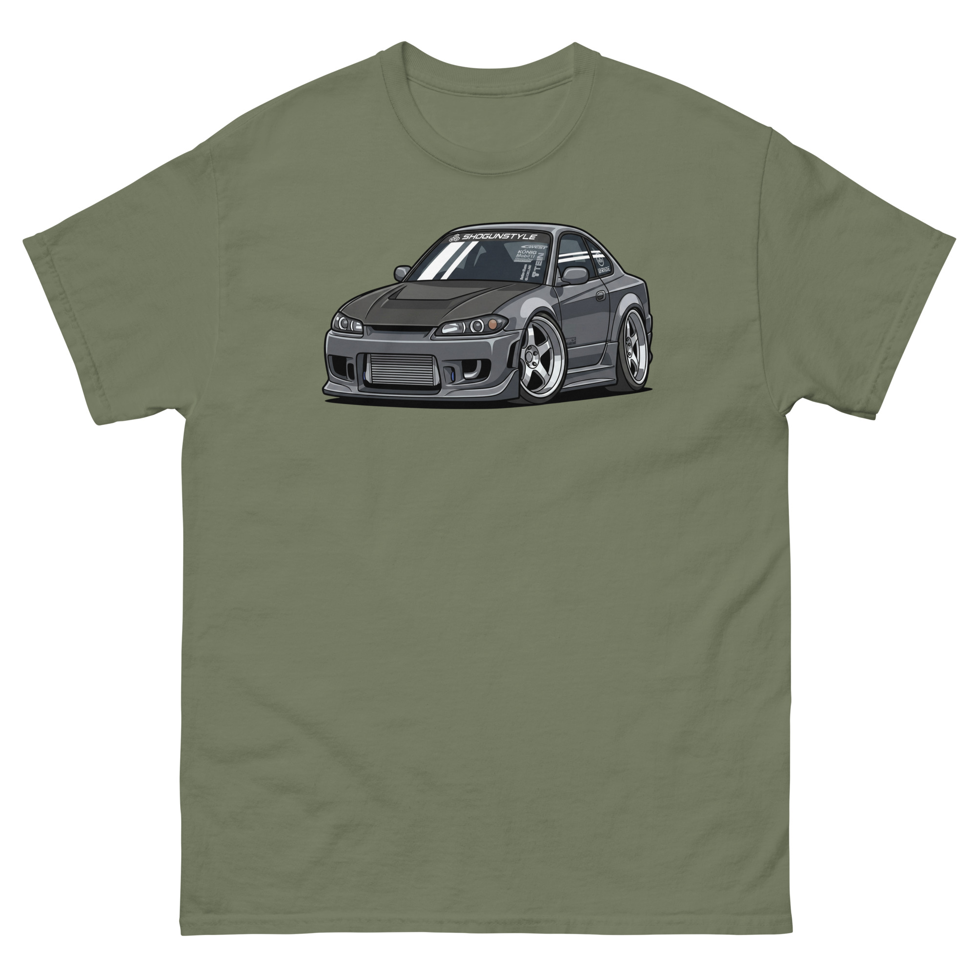2000 Silvia S15 Chibi Style Unisex Classic Tee - Image 8