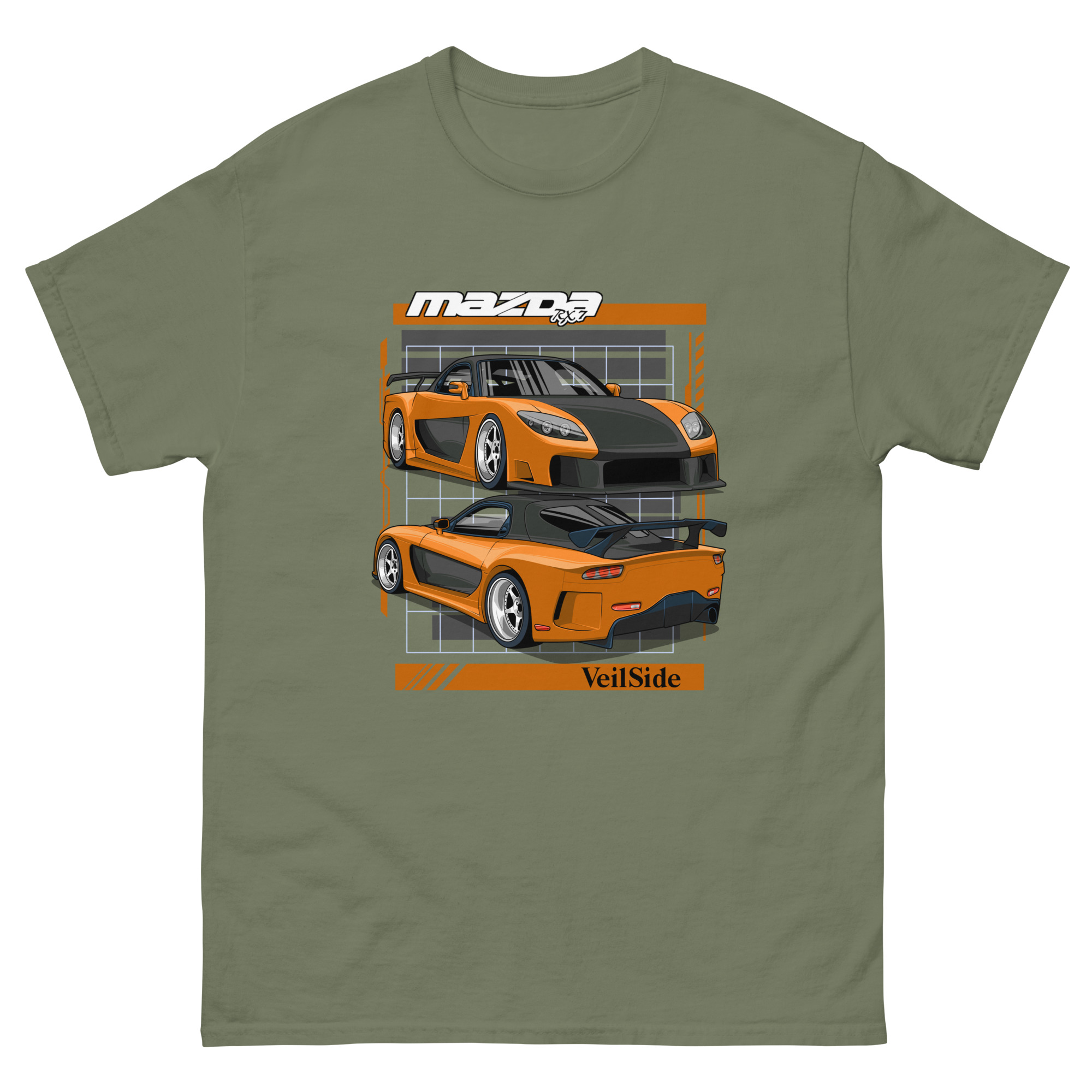JDM VeilSide RX-7 Unisex Classic Tee - Image 8