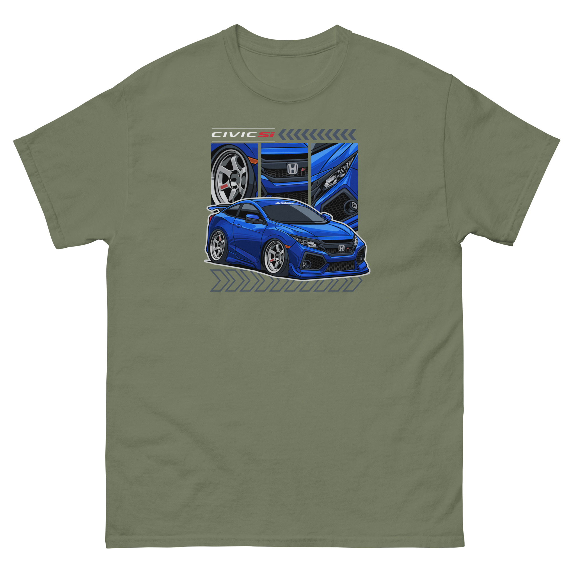 Civic SI Chibi Stile Unisex Classic Tee - Image 8
