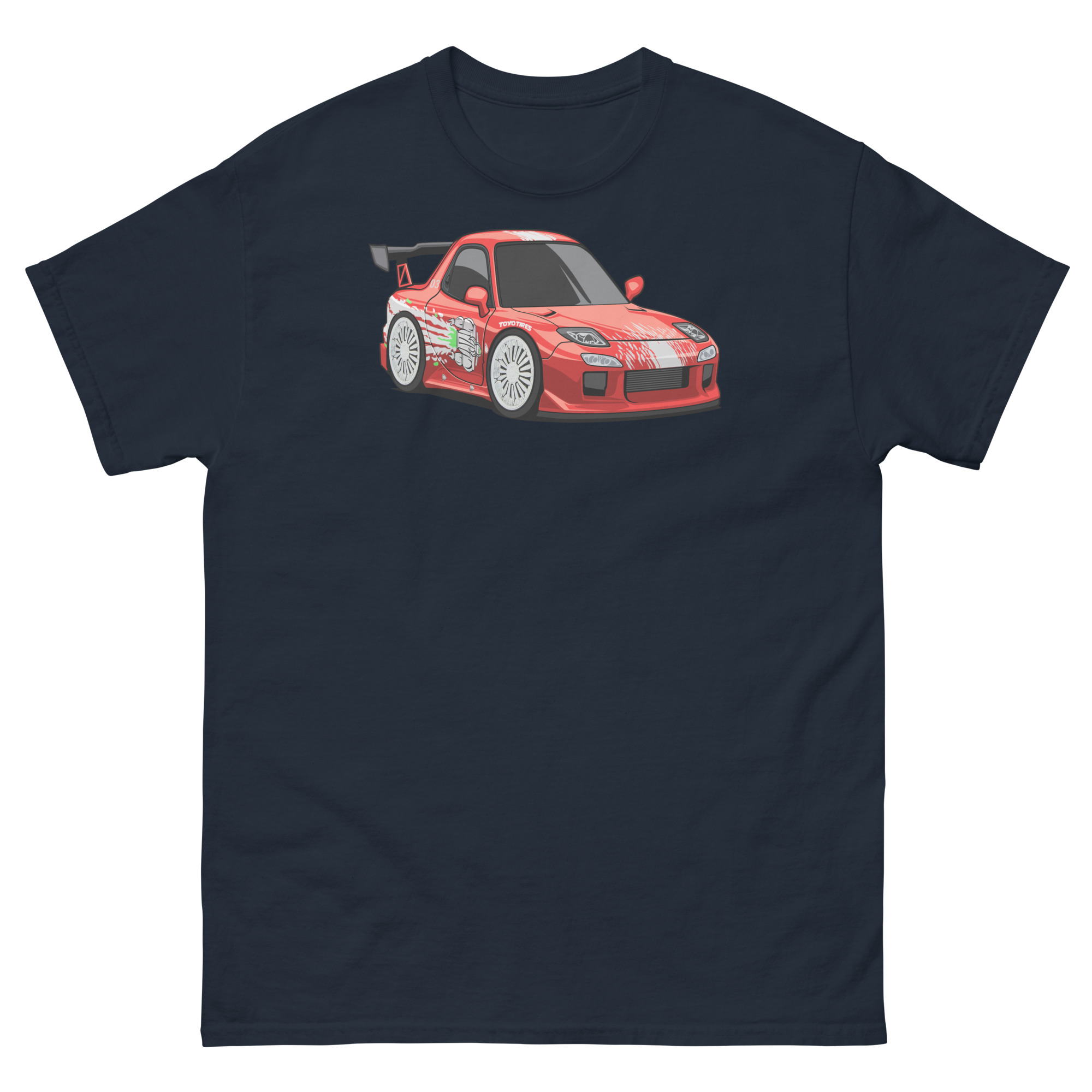 RX-7 Chibi Style Unisex Classic Tee - Image 2