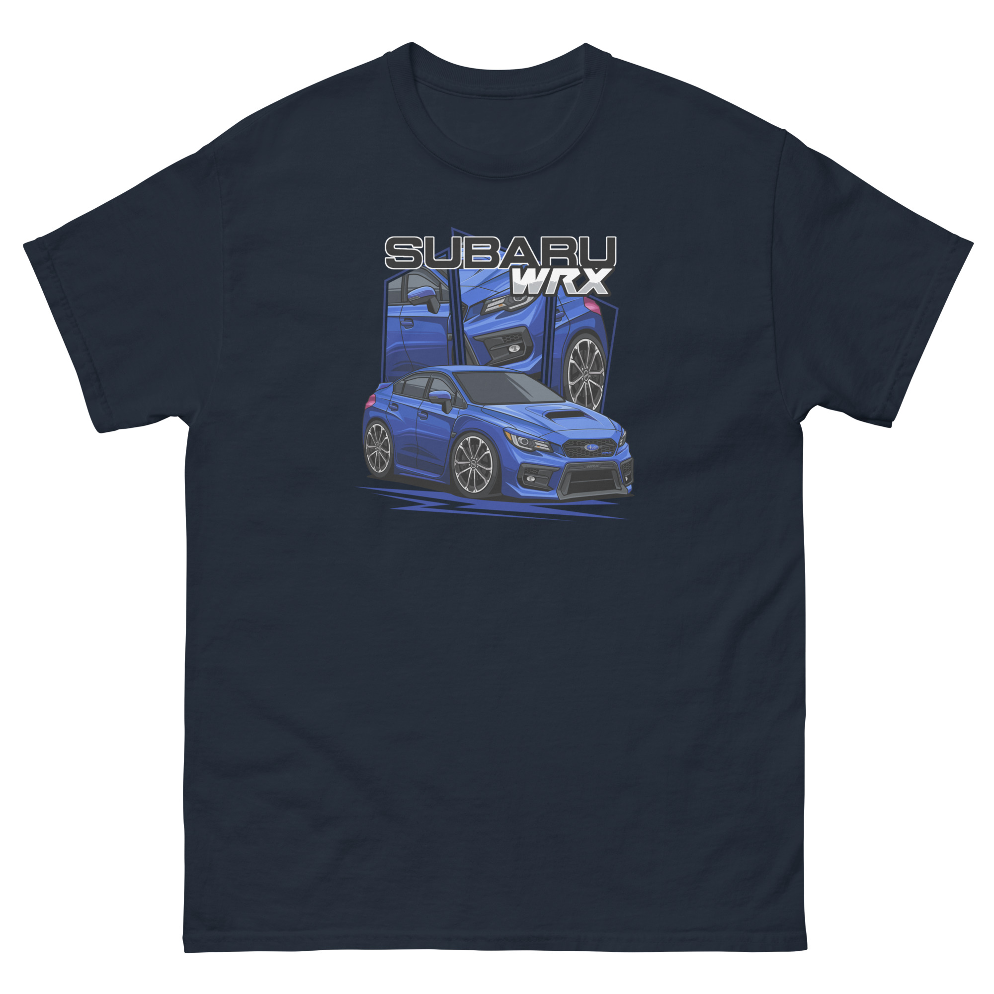 JDM Blue WRX Unisex Classic Tee - Image 2