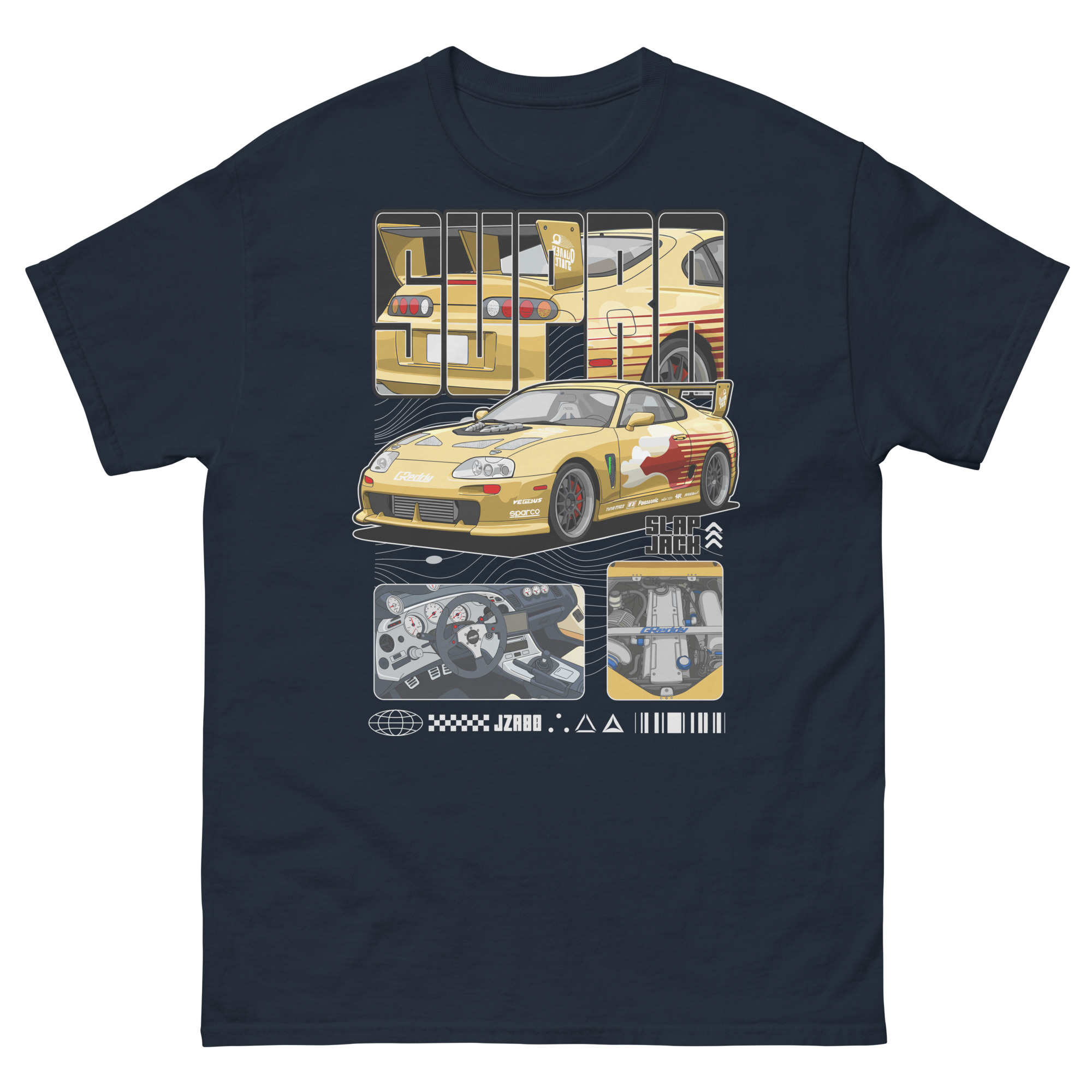 Slap Jack's Supra MK4 Unisex Classic Tee - Image 2