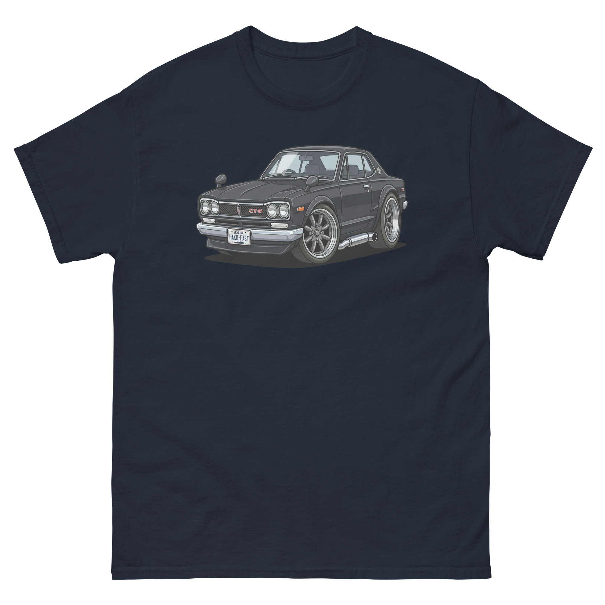 1971 Skyline GT-R Chibi Style Unisex Classic Tee - Image 2