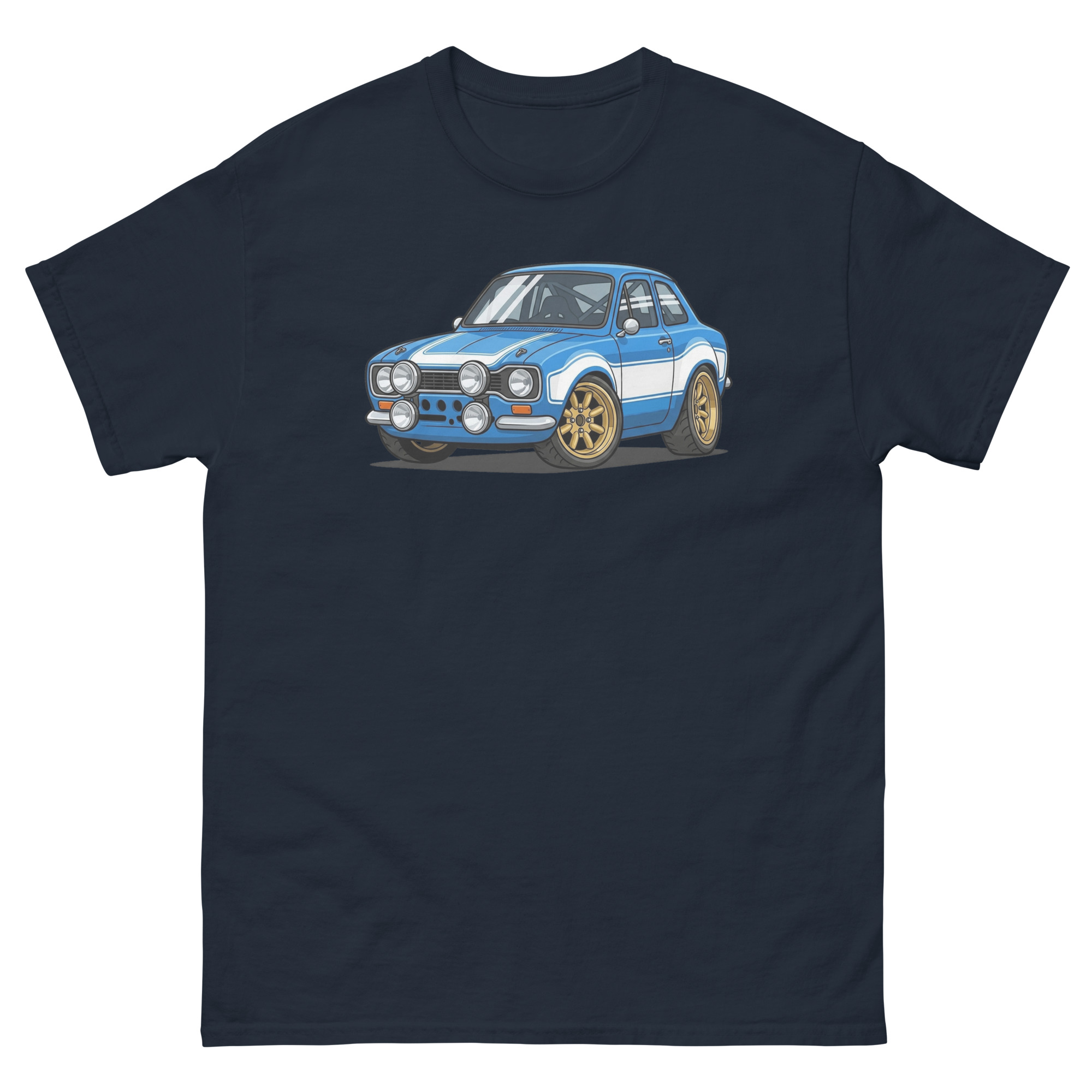 1970 Escort MK1 Chibi Style Unisex Classic Tee - Image 2