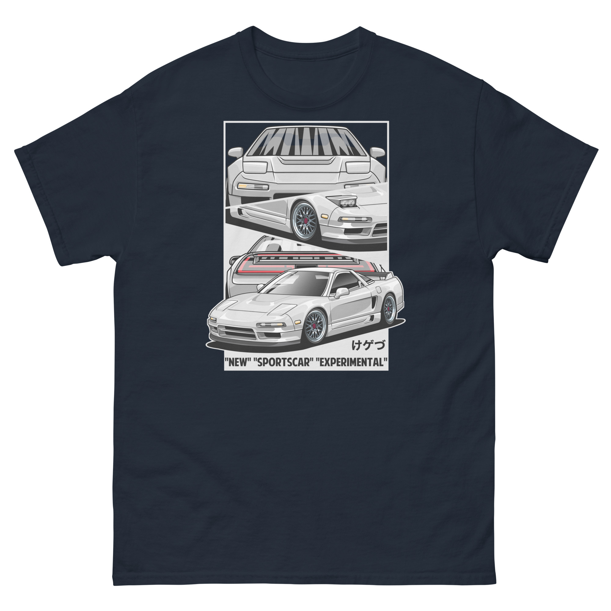 White JDM NSX Unisex Classic Tee - Image 2