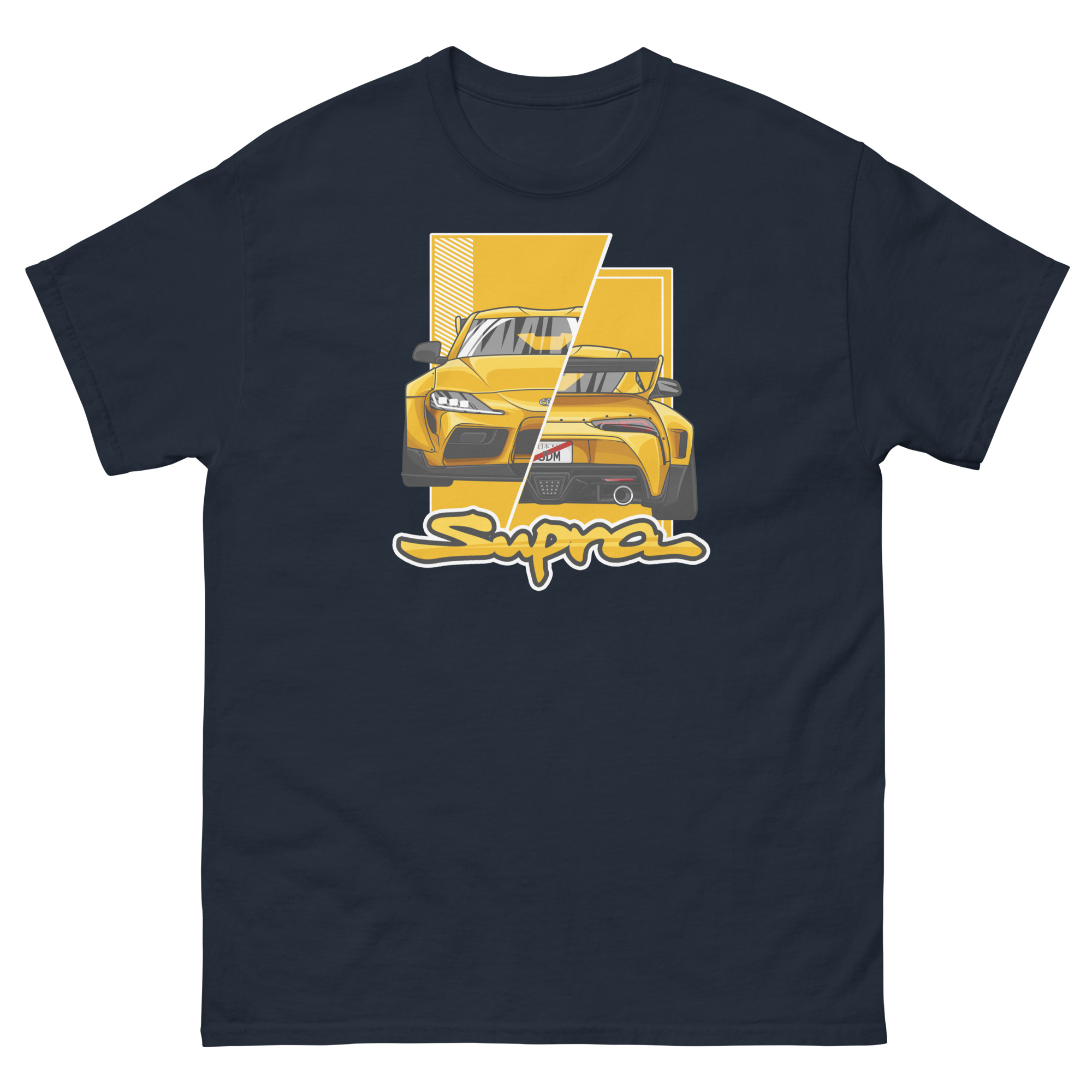 JDM Supra MK5 Yellow Unisex Classic Tee - Image 2