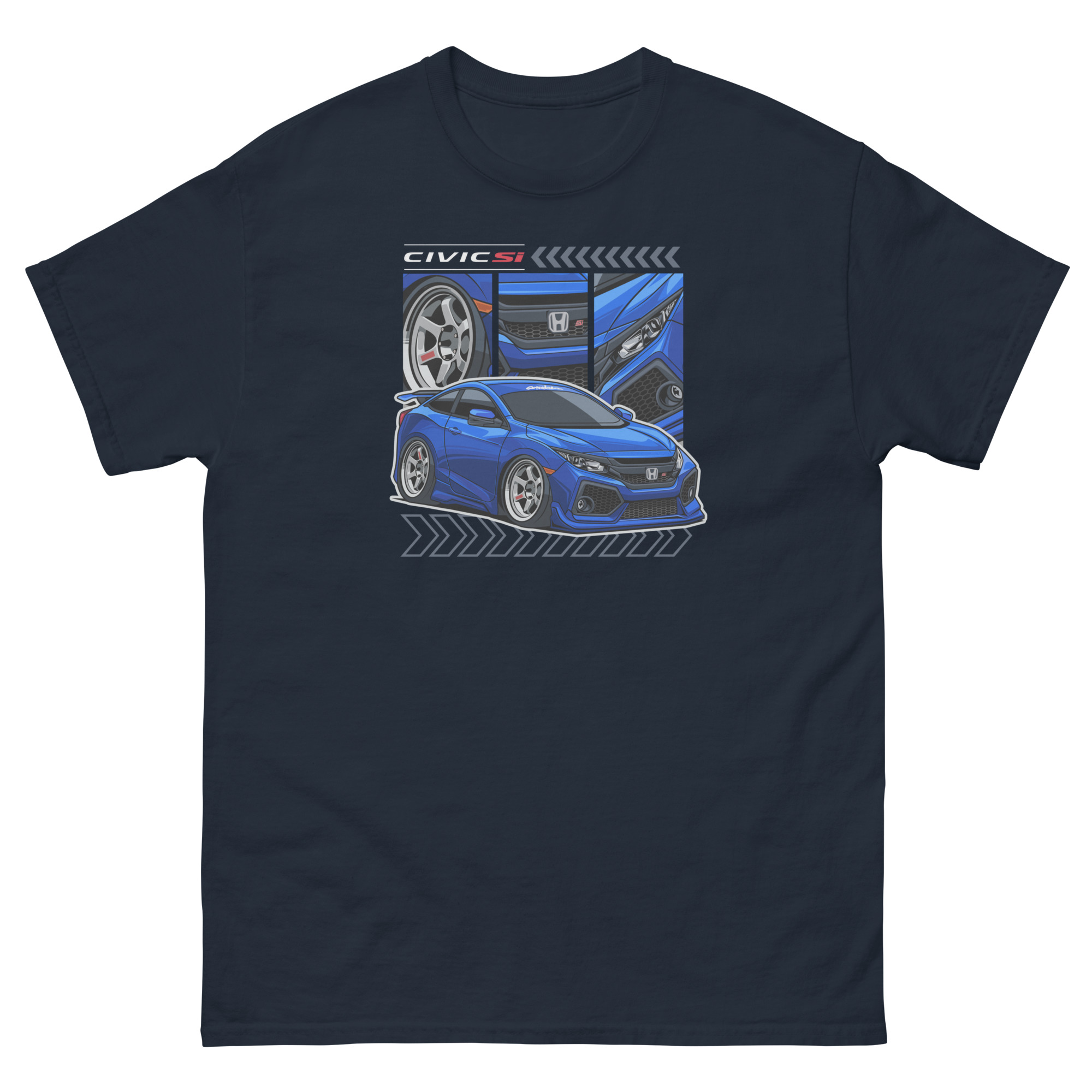Civic SI Chibi Stile Unisex Classic Tee - Image 2