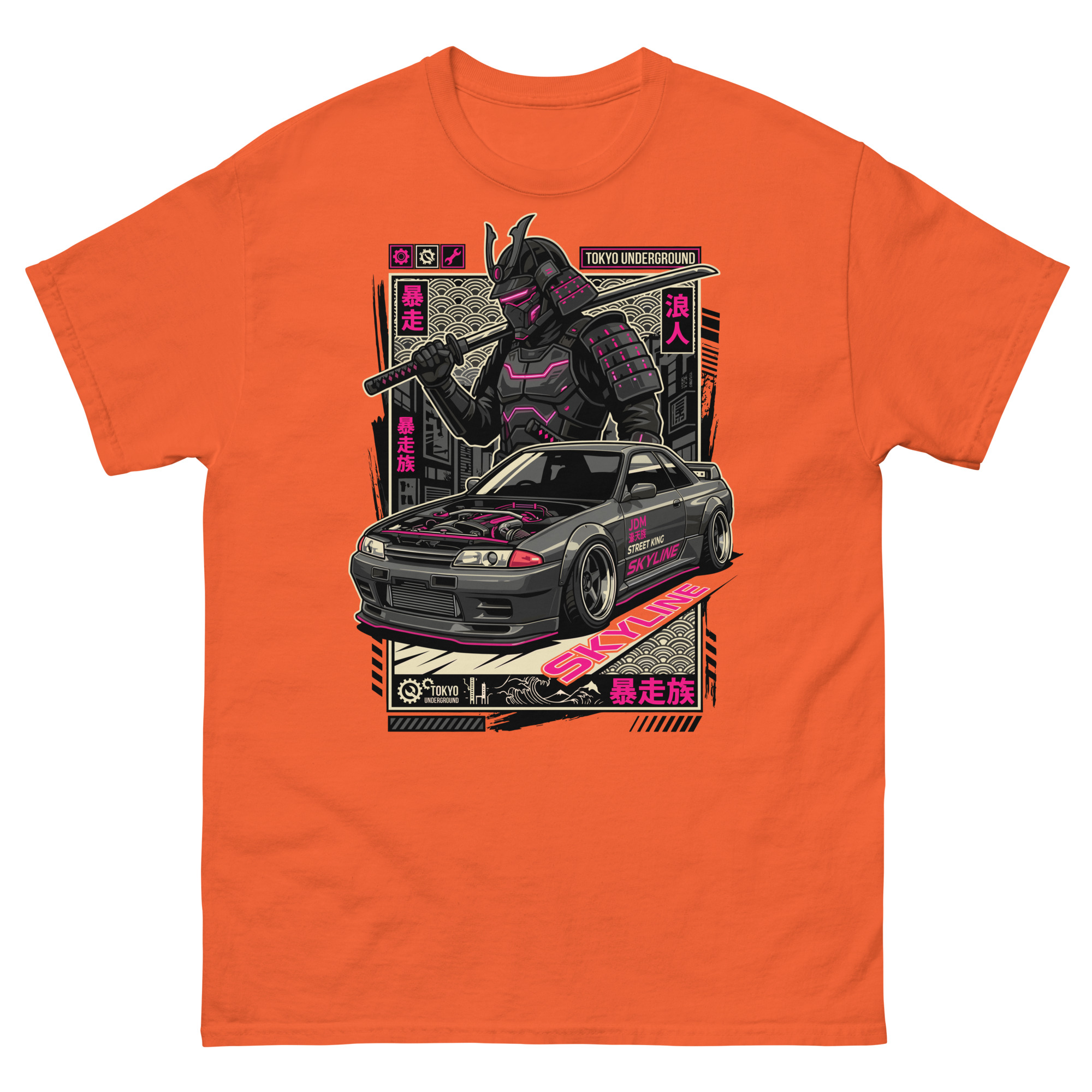 Samurai Skyline R32 Unisex Classic Tee - Image 9