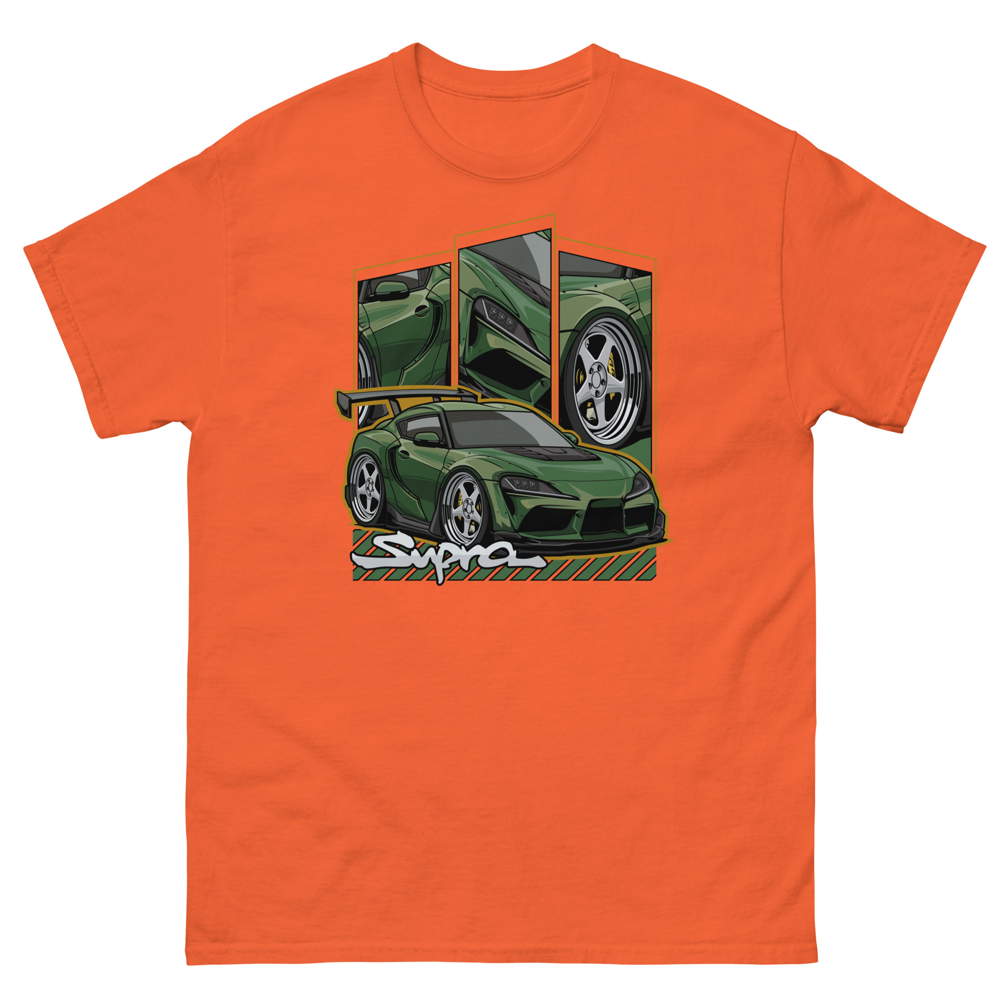 JDM Green Supra MK5 Unisex Classic Tee - Image 9