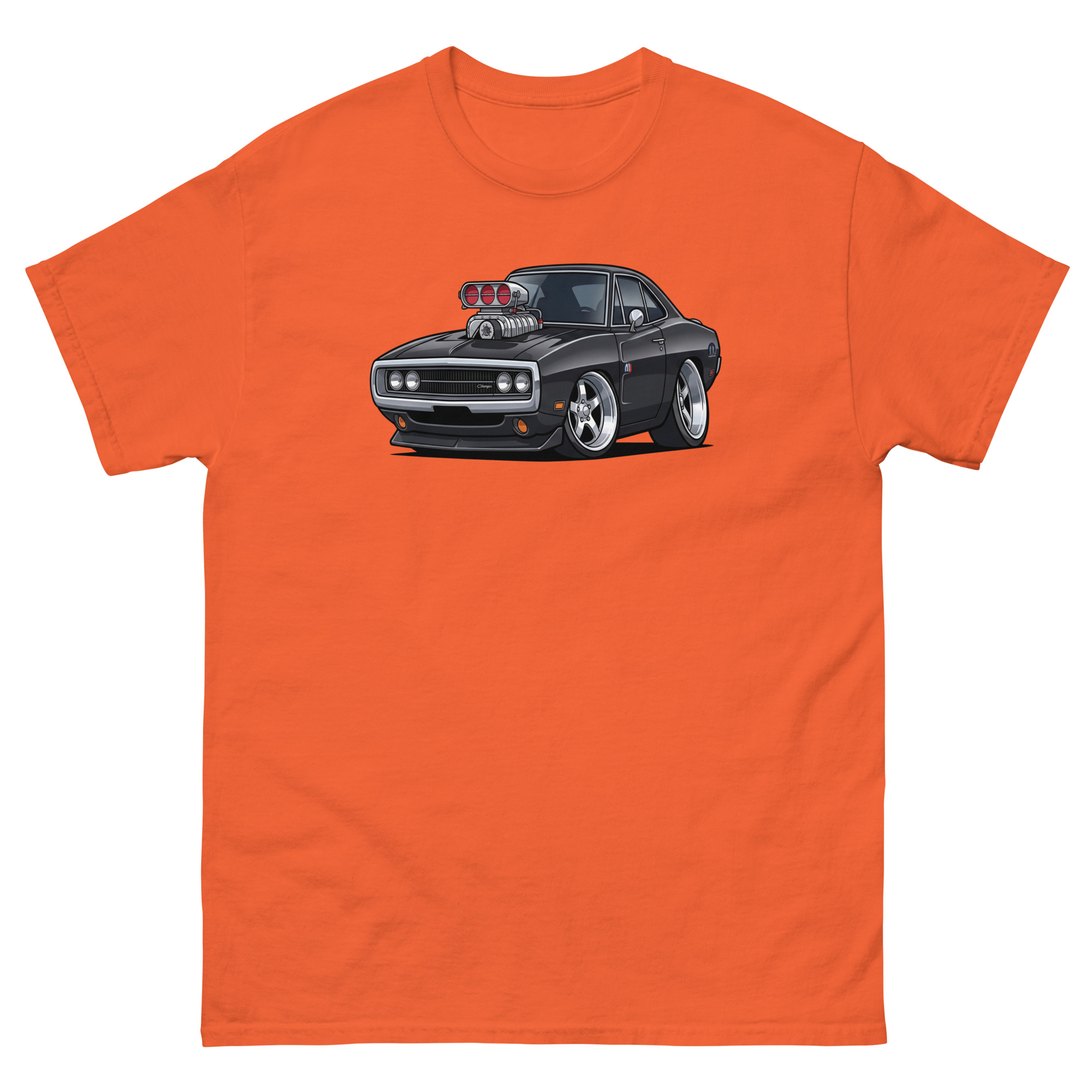 '70 Charger R/T Chibi Style Unisex Classic Tee - Image 17