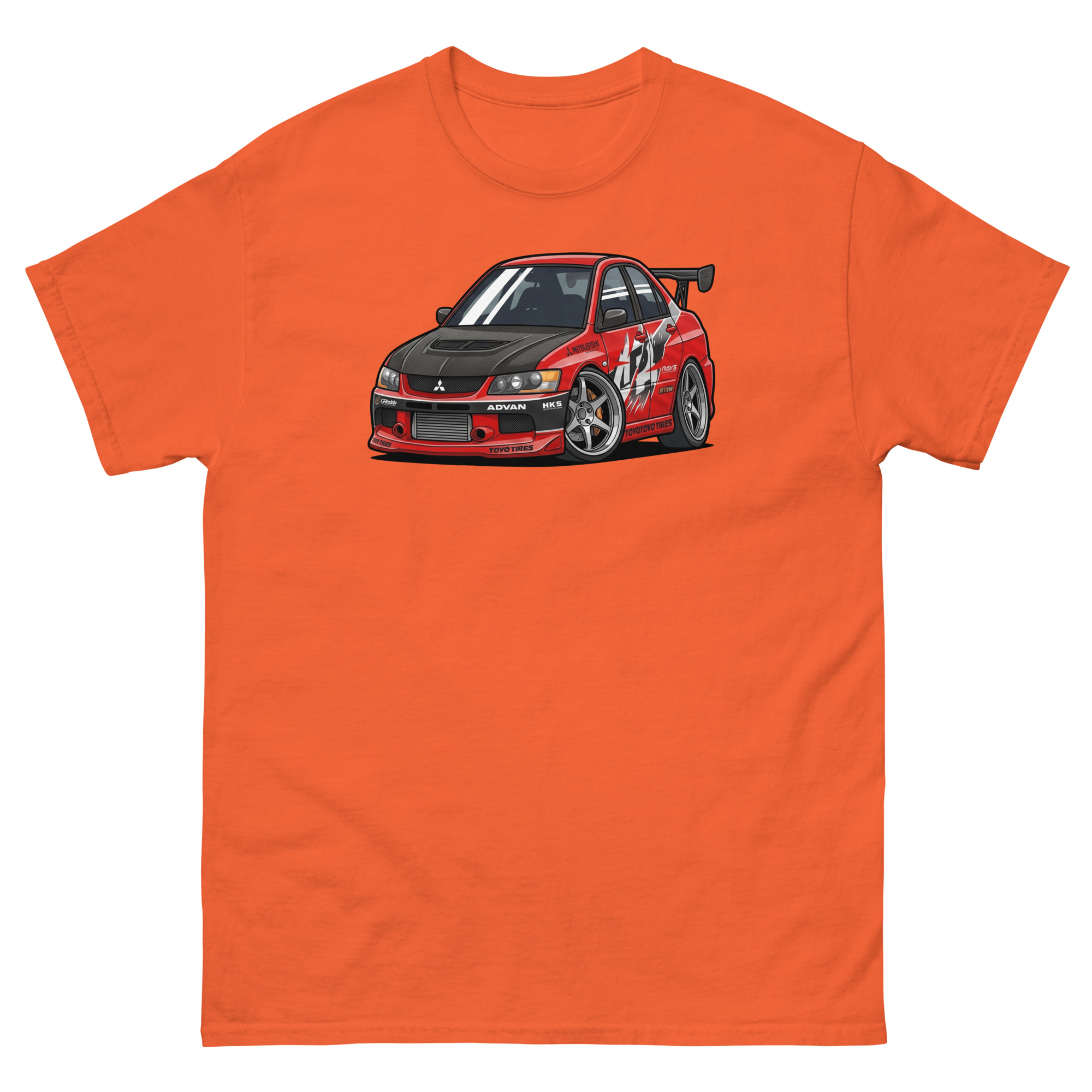 2006 Evo IX Chibi Style Unisex Classic Tee - Image 9