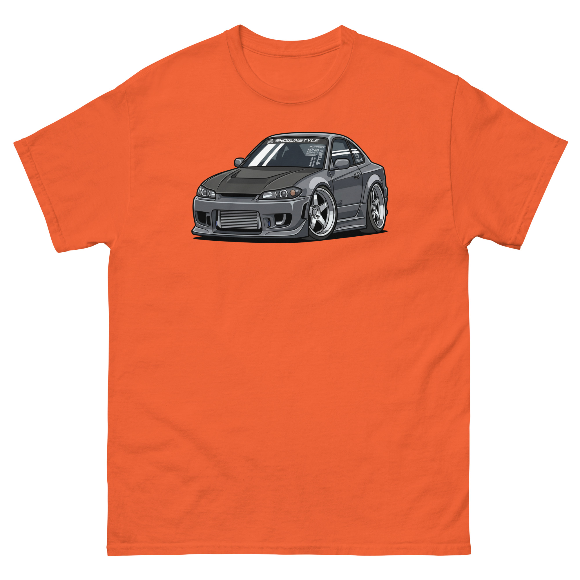 2000 Silvia S15 Chibi Style Unisex Classic Tee - Image 9