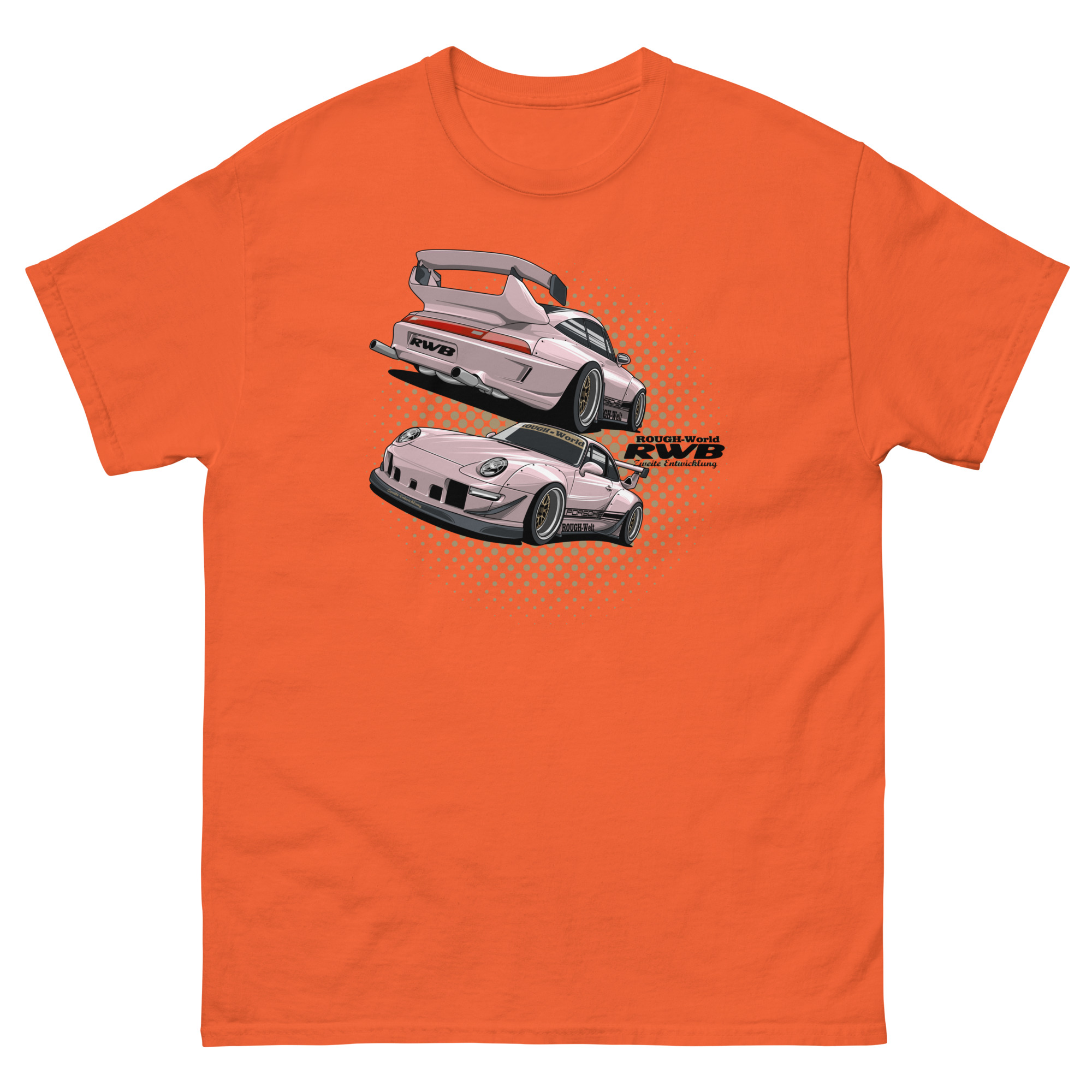 JDM Pink RWB Unisex Classic Tee - Image 9