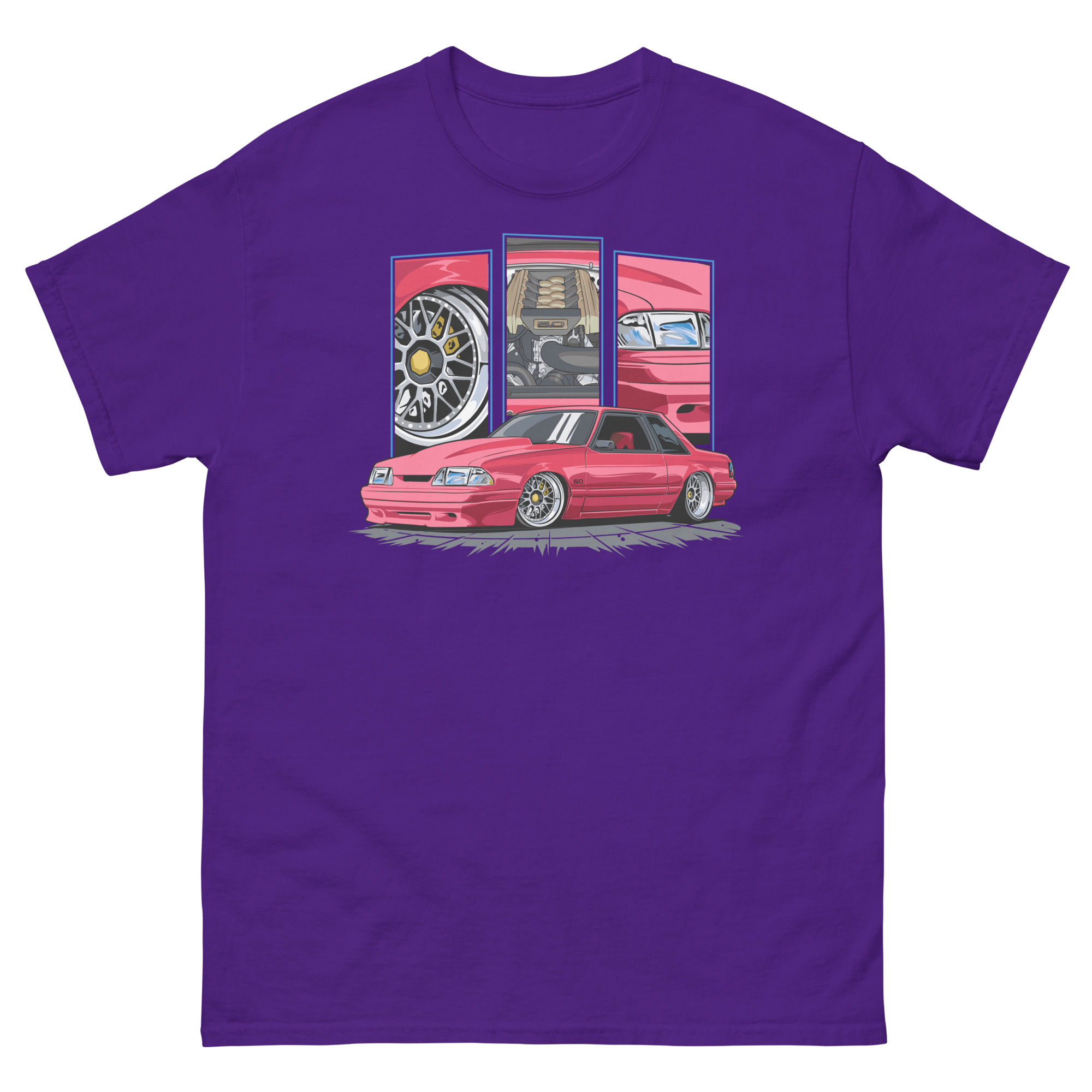 Red Foxbody Cobra Unisex Classic Tee - Image 3