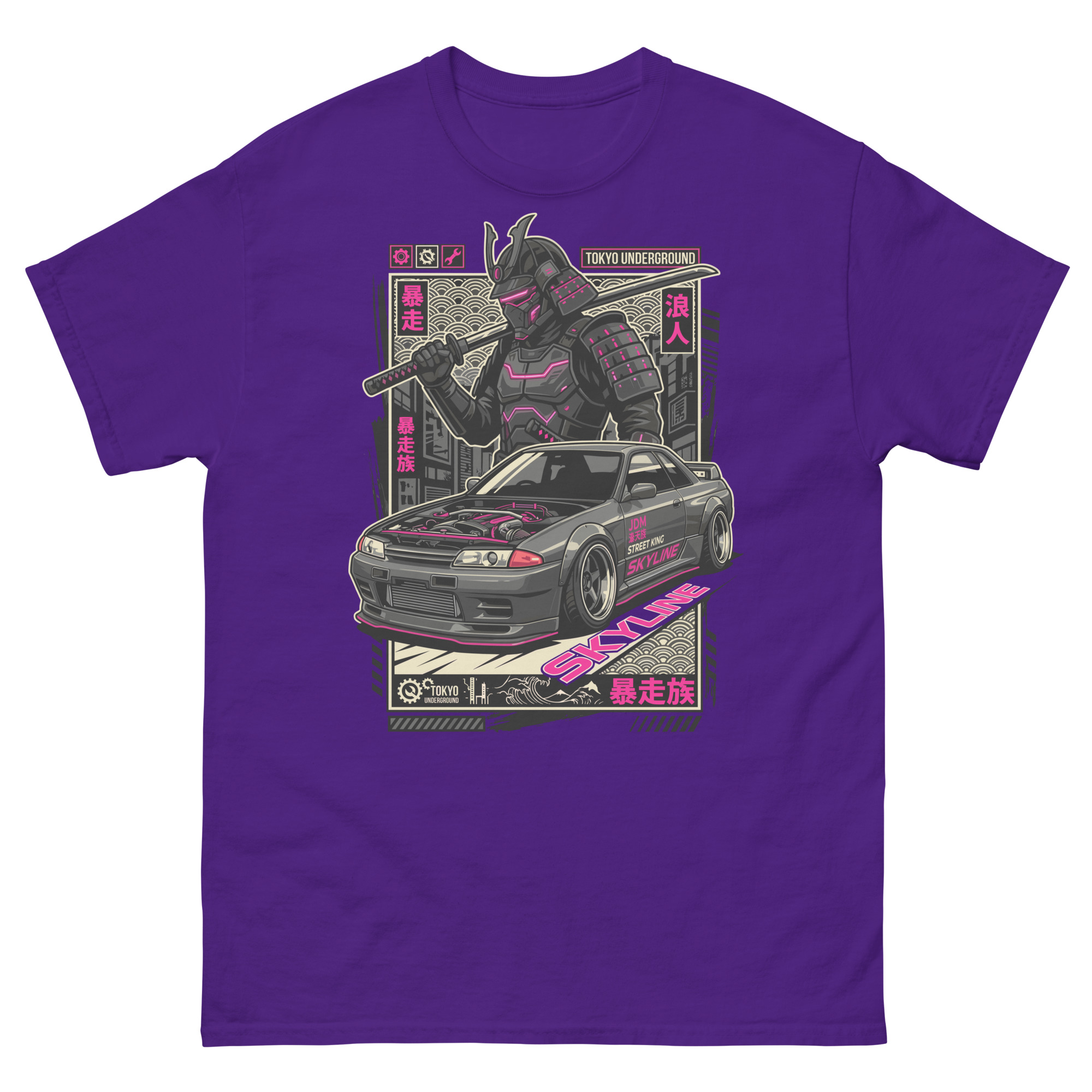 Samurai Skyline R32 Unisex Classic Tee - Image 3