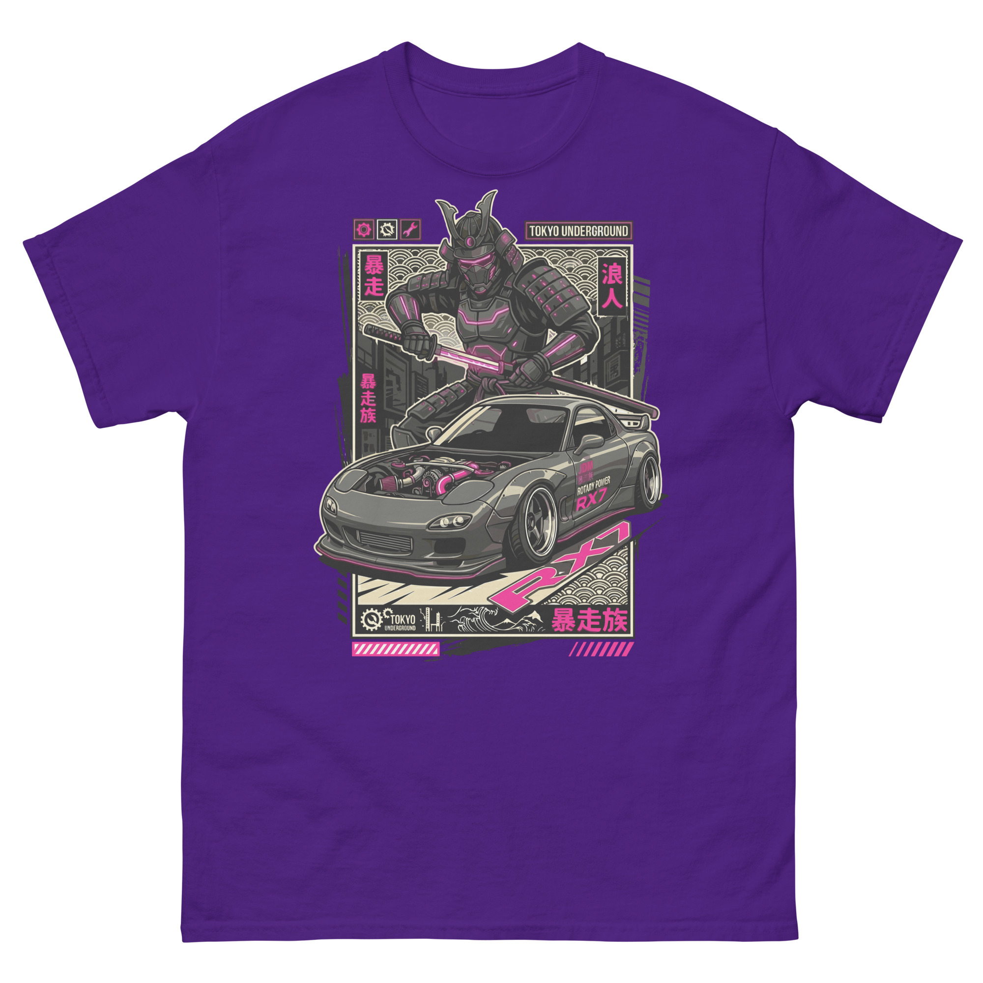 Samurai RX-7 Unisex Classic Tee - Image 3