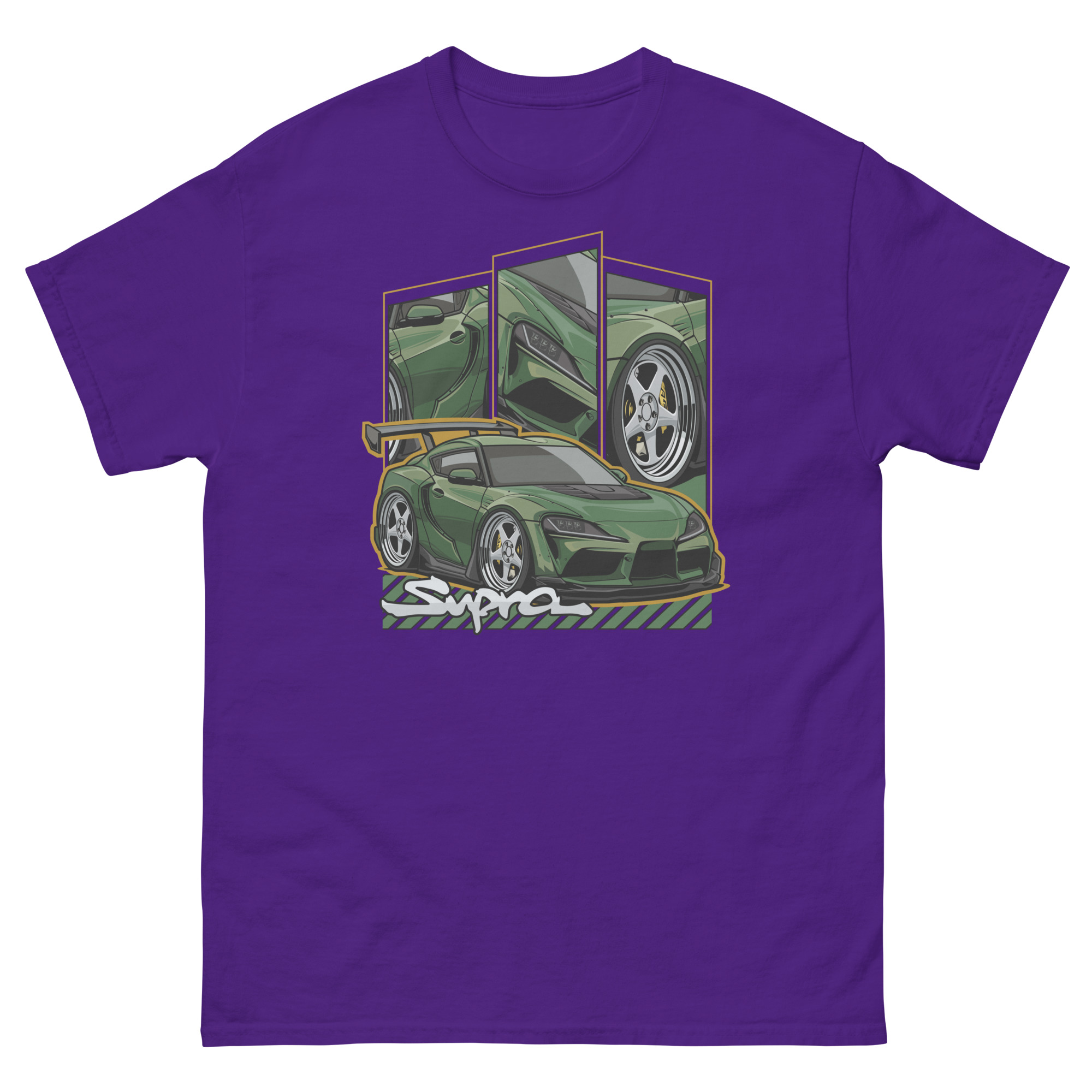 JDM Green Supra MK5 Unisex Classic Tee - Image 3