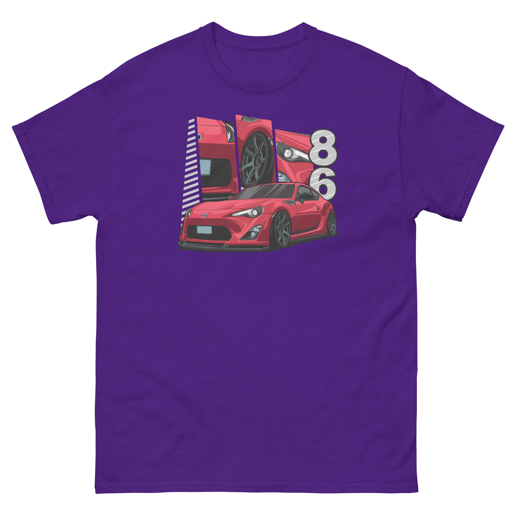 Red JDM GT86 Unisex Classic Tee - Image 5