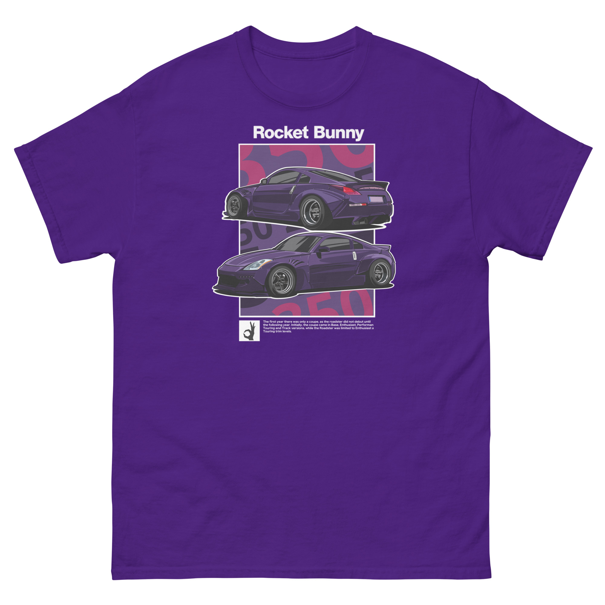 RB Purple 350z Unisex Classic Tee - Image 3