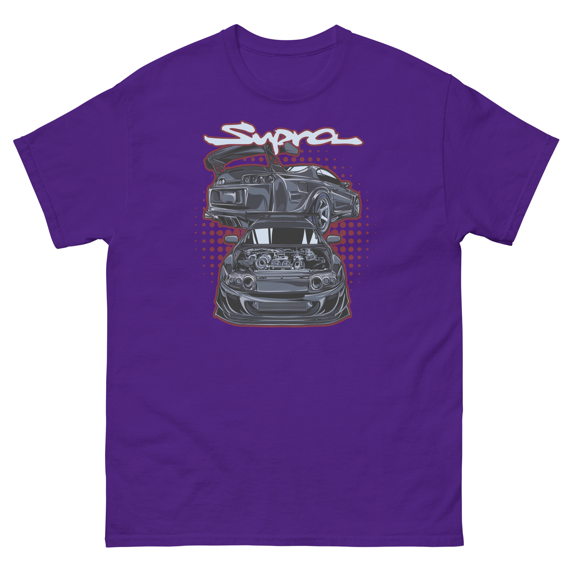 JDM Black Supra MK4 Unisex Classic Tee - Image 3