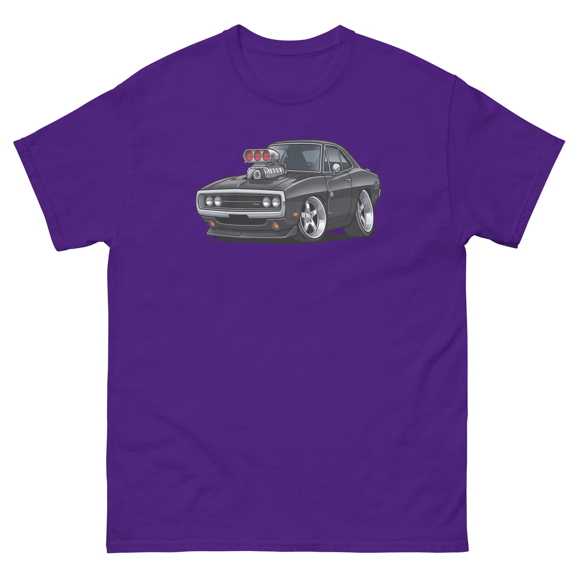 '70 Charger R/T Chibi Style Unisex Classic Tee - Image 5