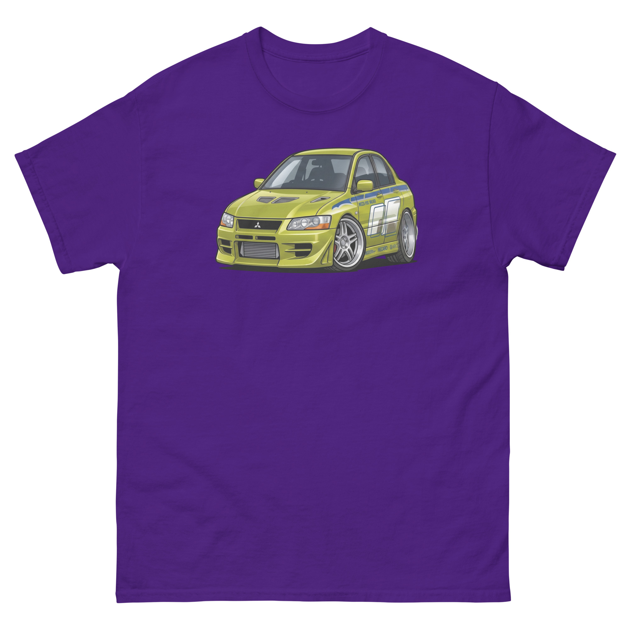 Brian's 2002 Evo VII Chibi Style Unisex Classic Tee - Image 5