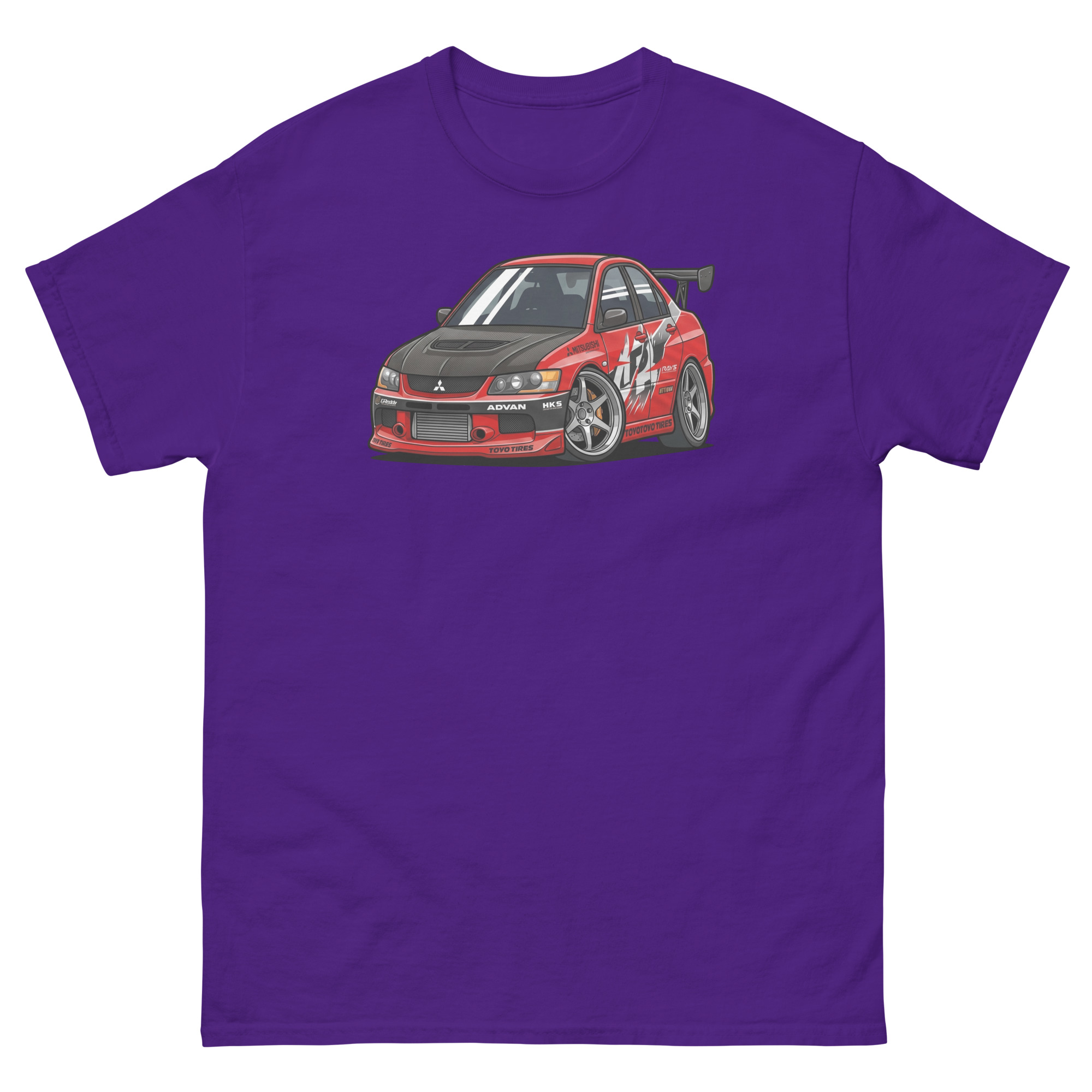 2006 Evo IX Chibi Style Unisex Classic Tee - Image 3