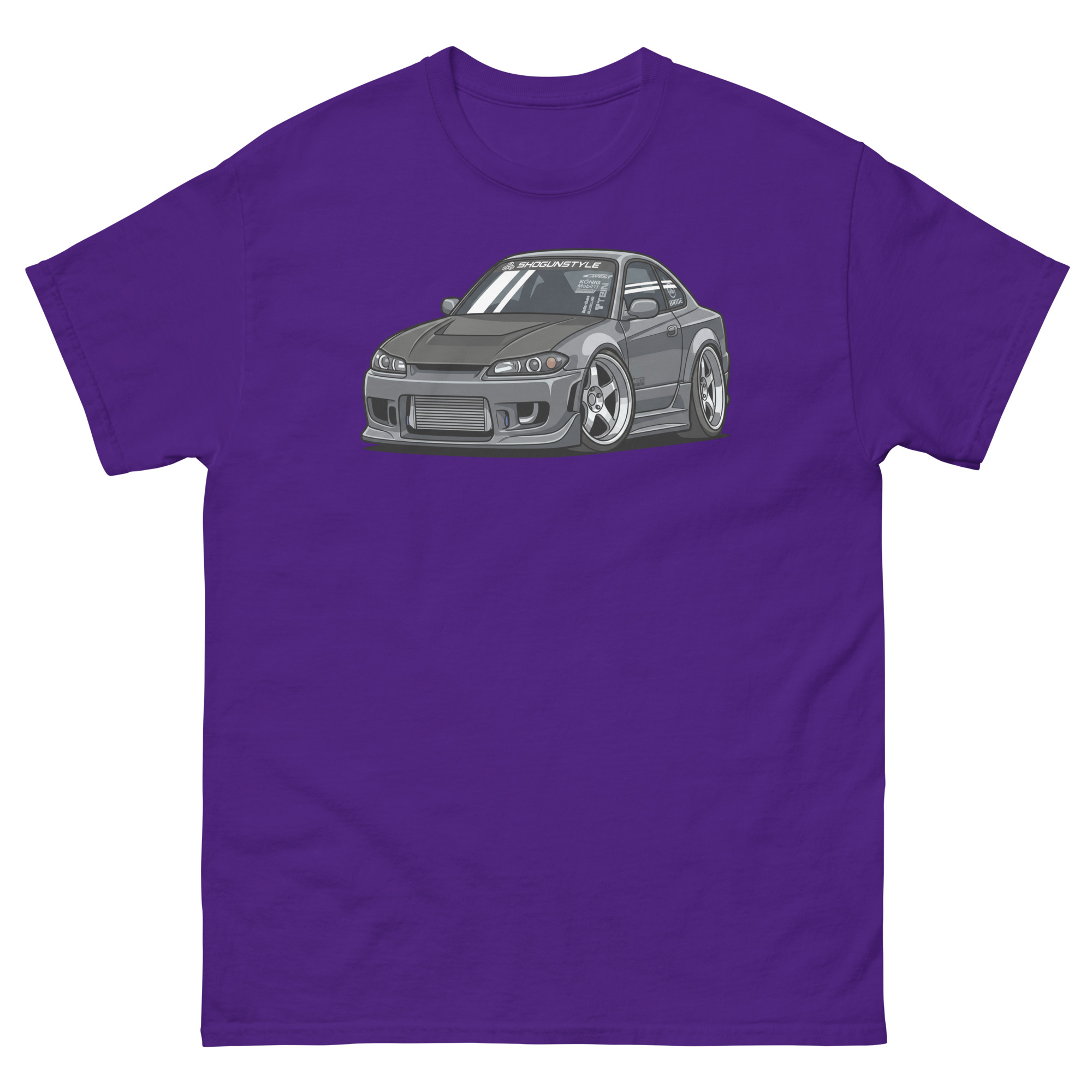 2000 Silvia S15 Chibi Style Unisex Classic Tee - Image 3