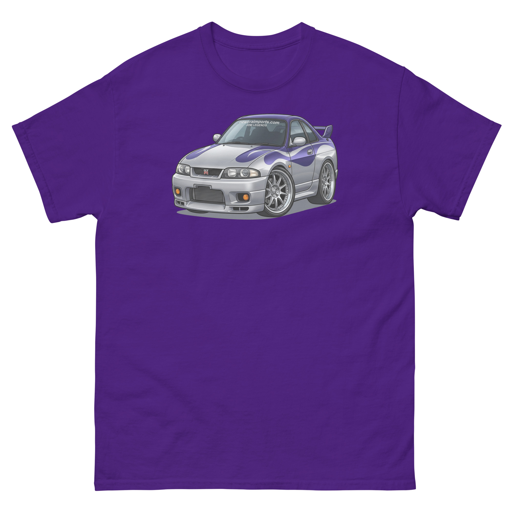 1996 Skyline GT-R R33 Chibi Style Unisex Classic Tee - Image 3