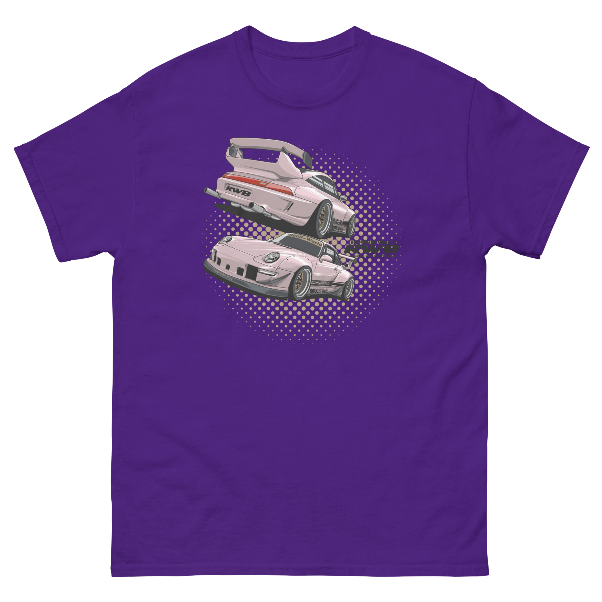 JDM Pink RWB Unisex Classic Tee - Image 3