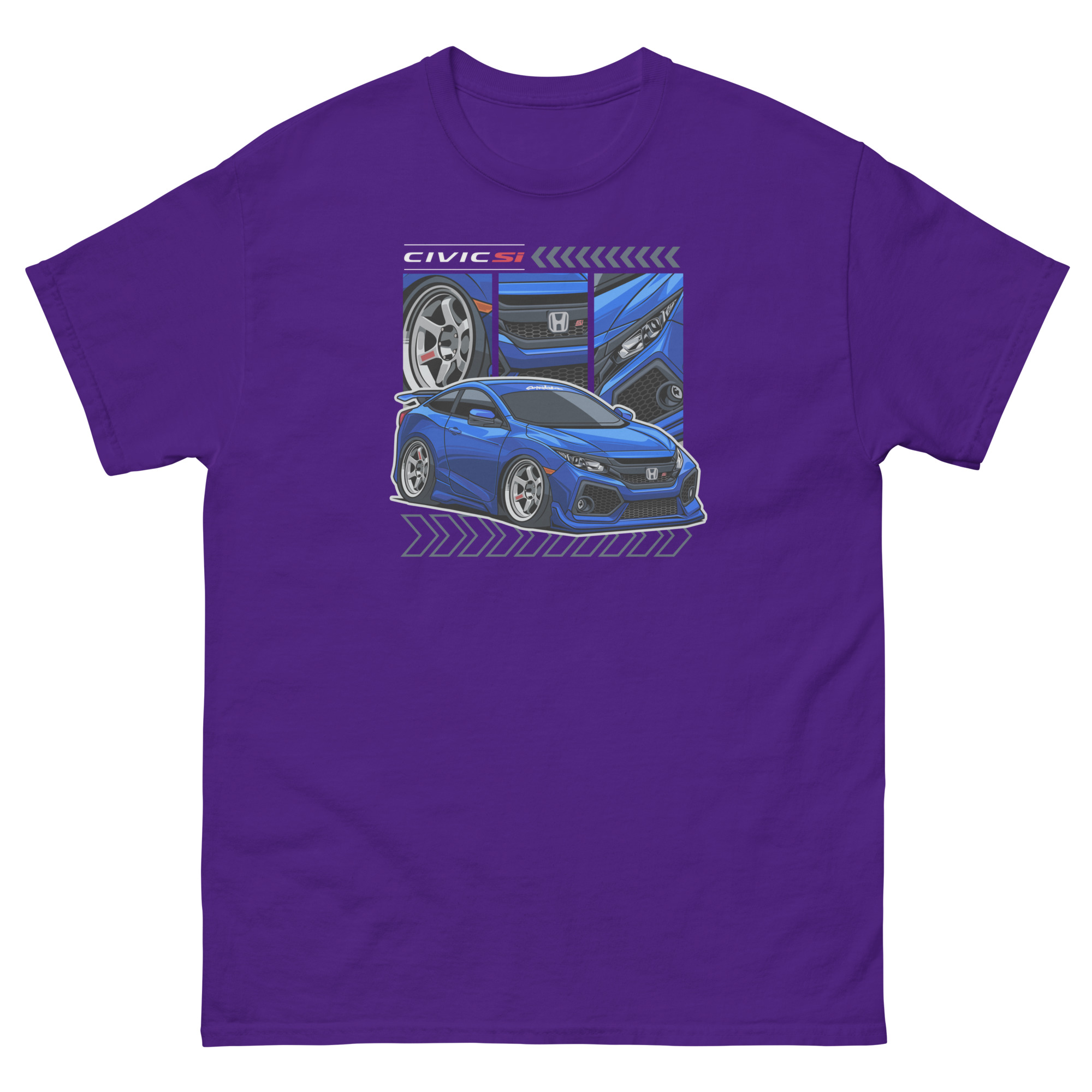 Civic SI Chibi Stile Unisex Classic Tee - Image 3