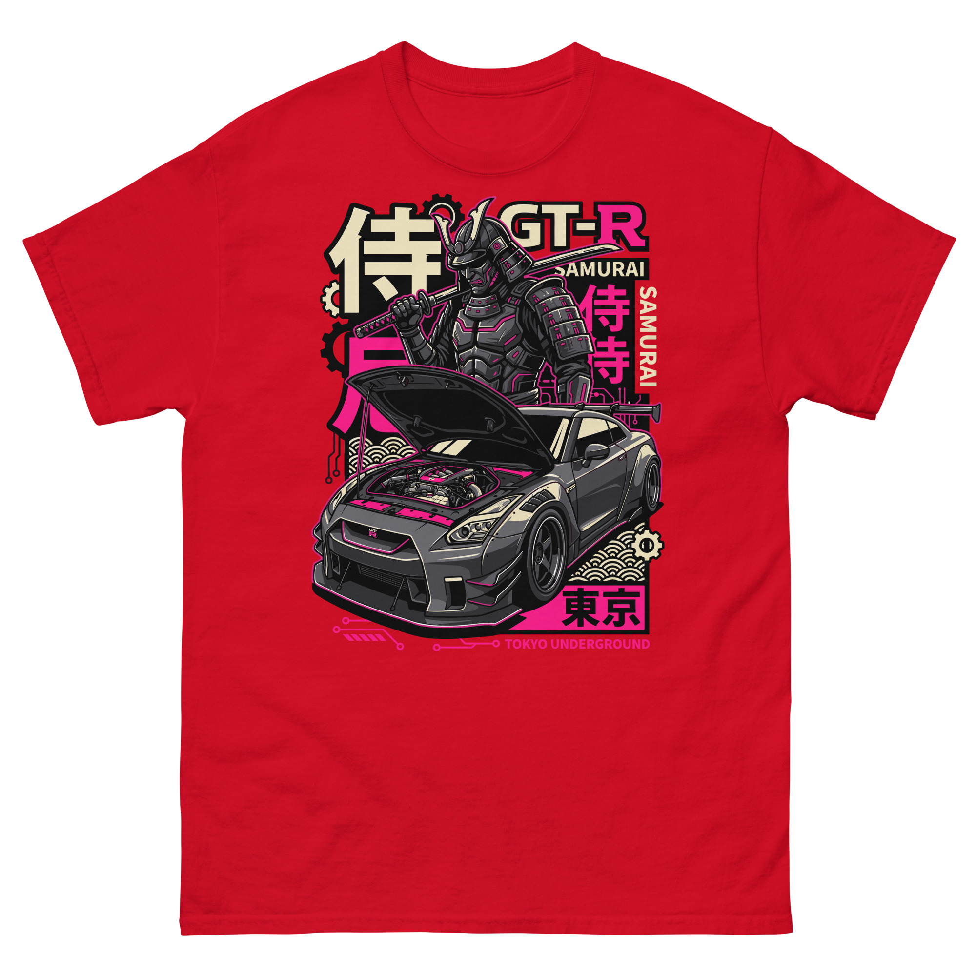 Samurai GT-R R35 Unisex Classic Tee - Image 4