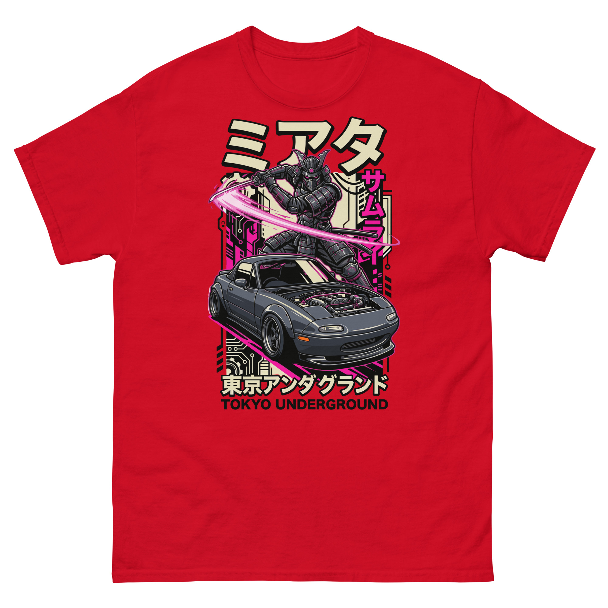 Samurai NA Miata Unisex Classic Tee - Image 4